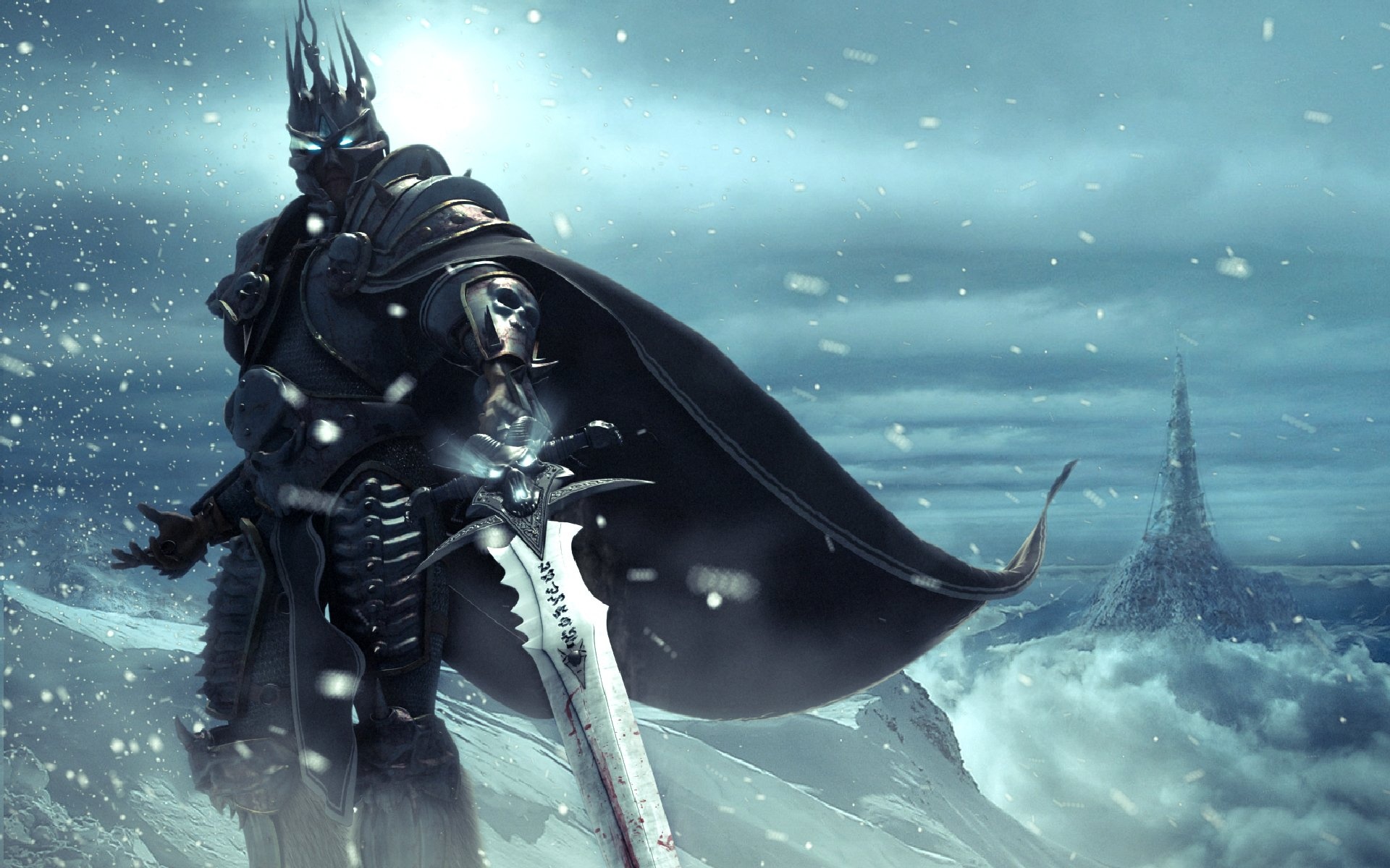 Lich King, Awe-inspiring art, Legendary presence, Warcraft realm, 1920x1200 HD Desktop