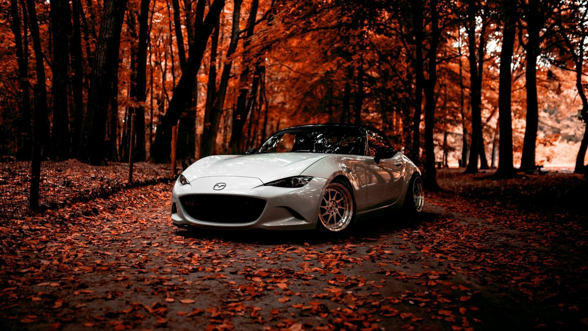 Mazda off-road, Autumn sports car, HD wallpaper, Stunning background, 1920x1080 Full HD Desktop