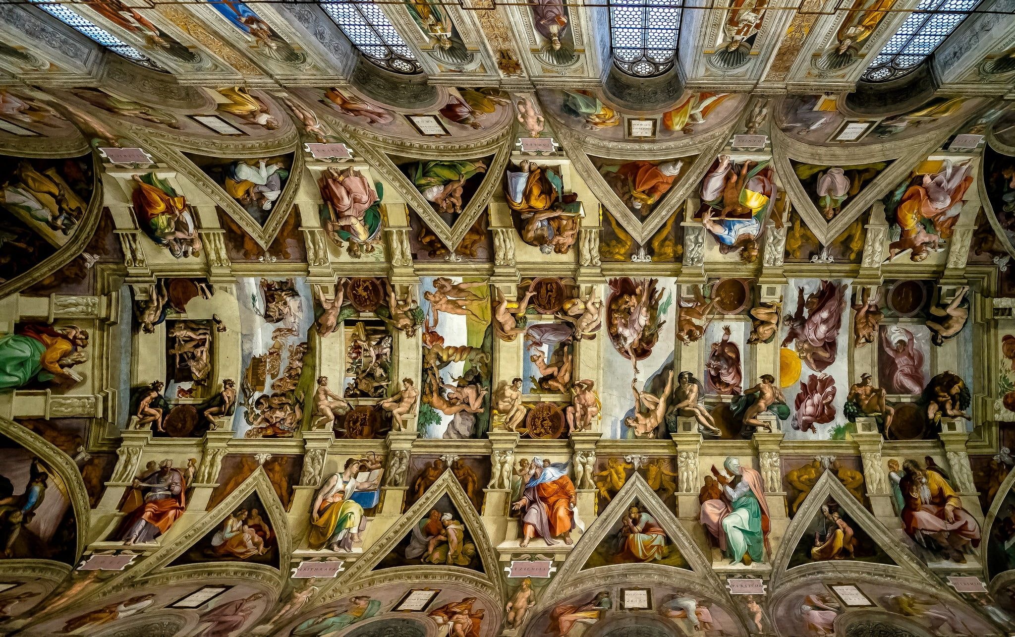 Vatican City, Sistine Chapel, Michelangelo, Artistic Marvel, 2050x1290 HD Desktop