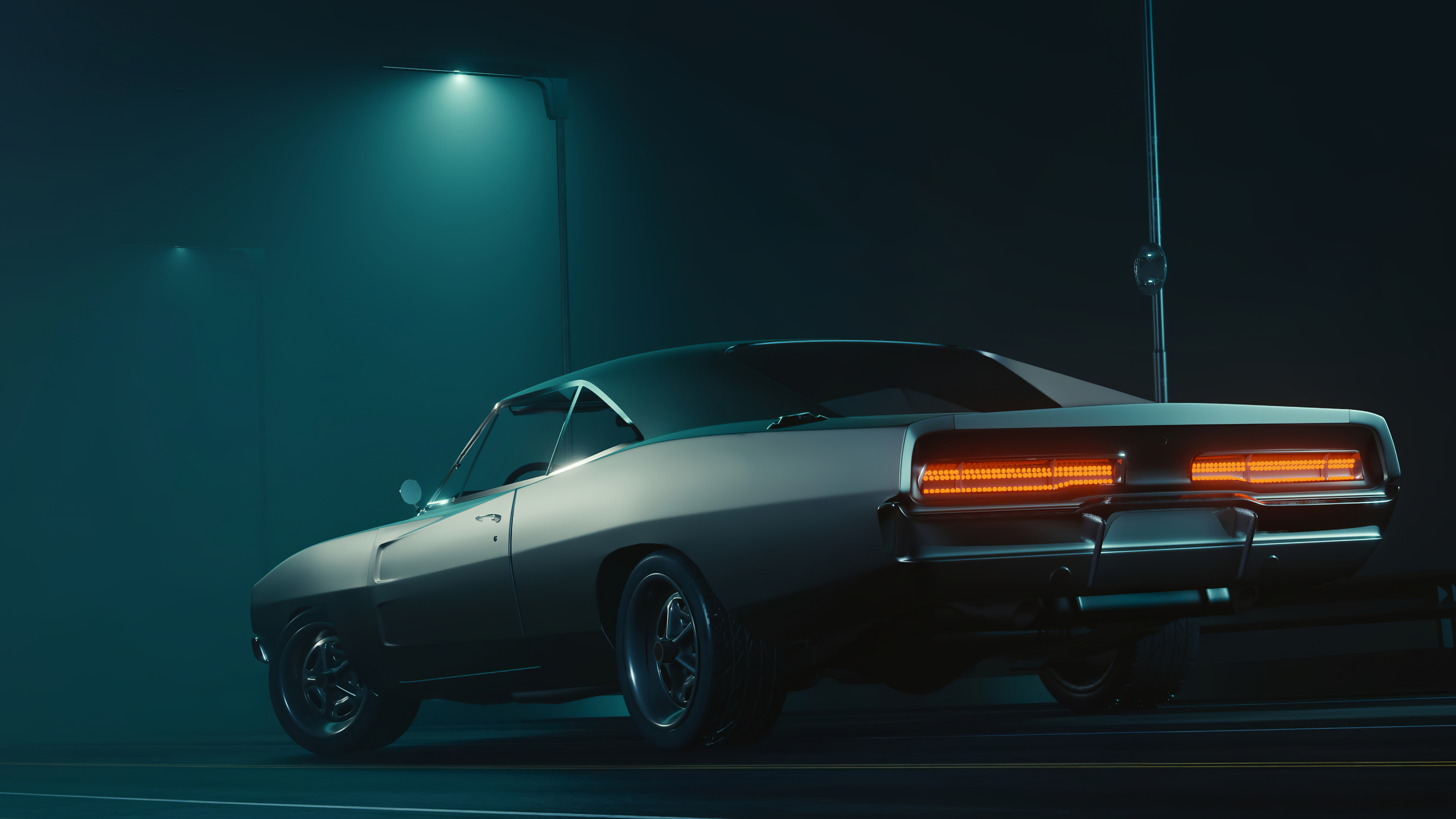 1969 Custom, Dodge Charger Wallpaper, 3840x2160 4K Desktop