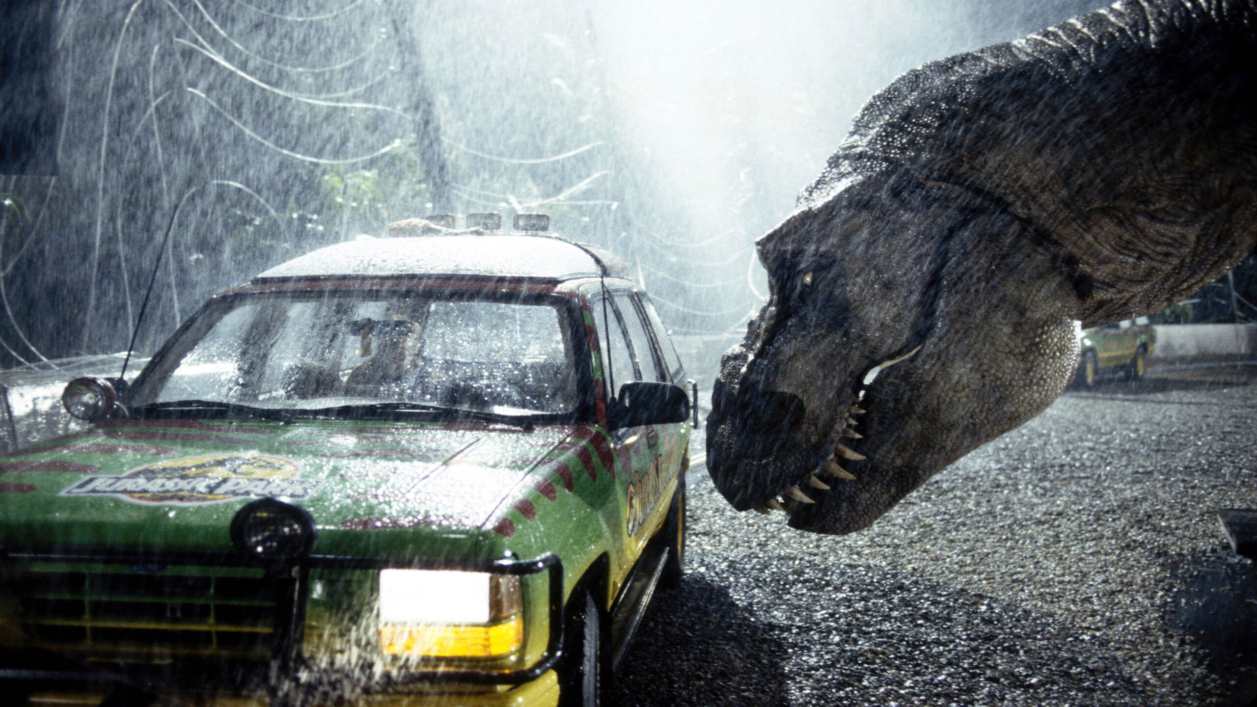 Jurassic Park HD wallpaper, Epic dino adventure, Stunning visuals, Timeless classic, 2560x1440 HD Desktop