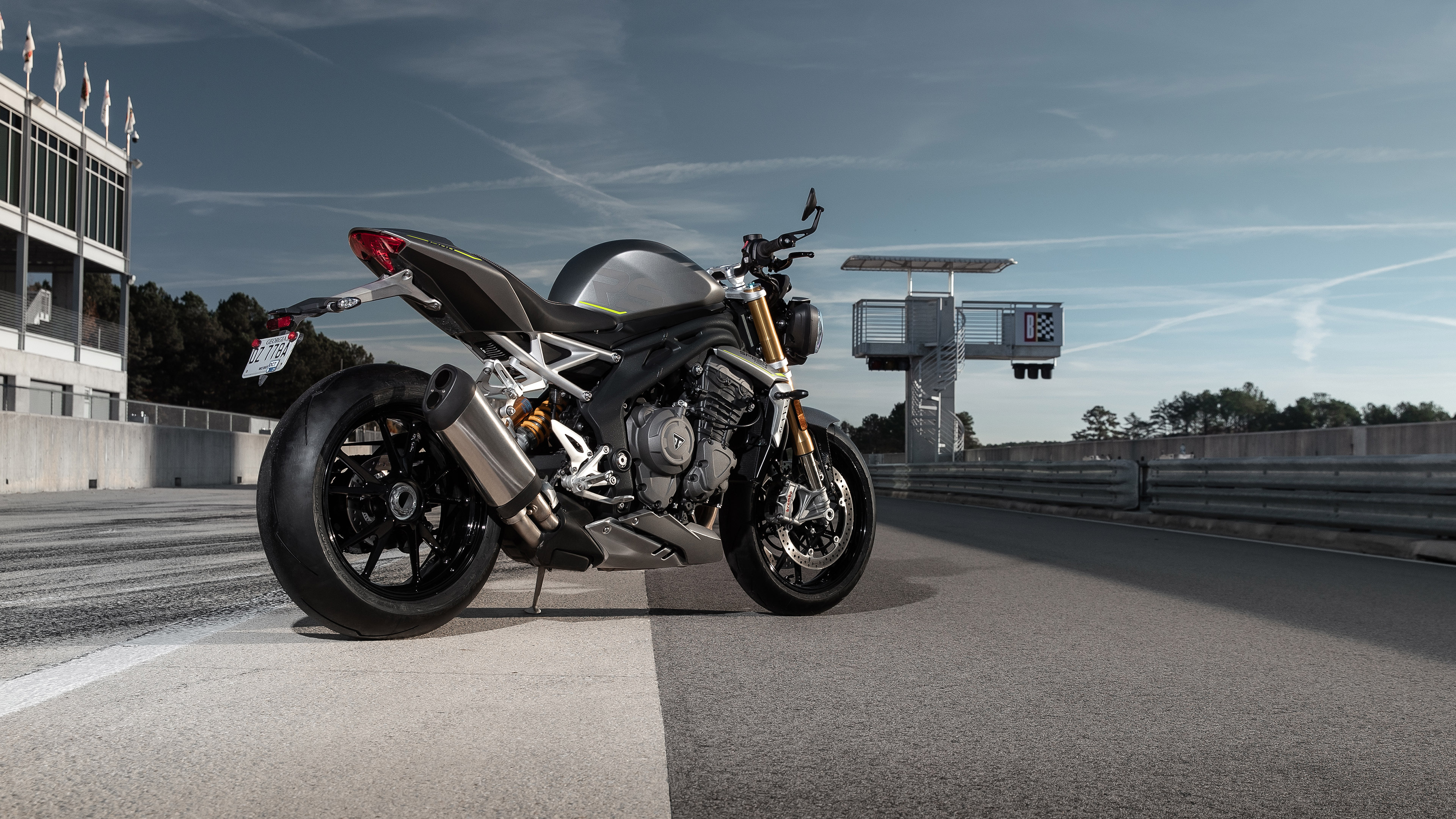 Triumph Street Triple RS, Speedy performance, 2021 model, Sleek design, 3840x2160 4K Desktop