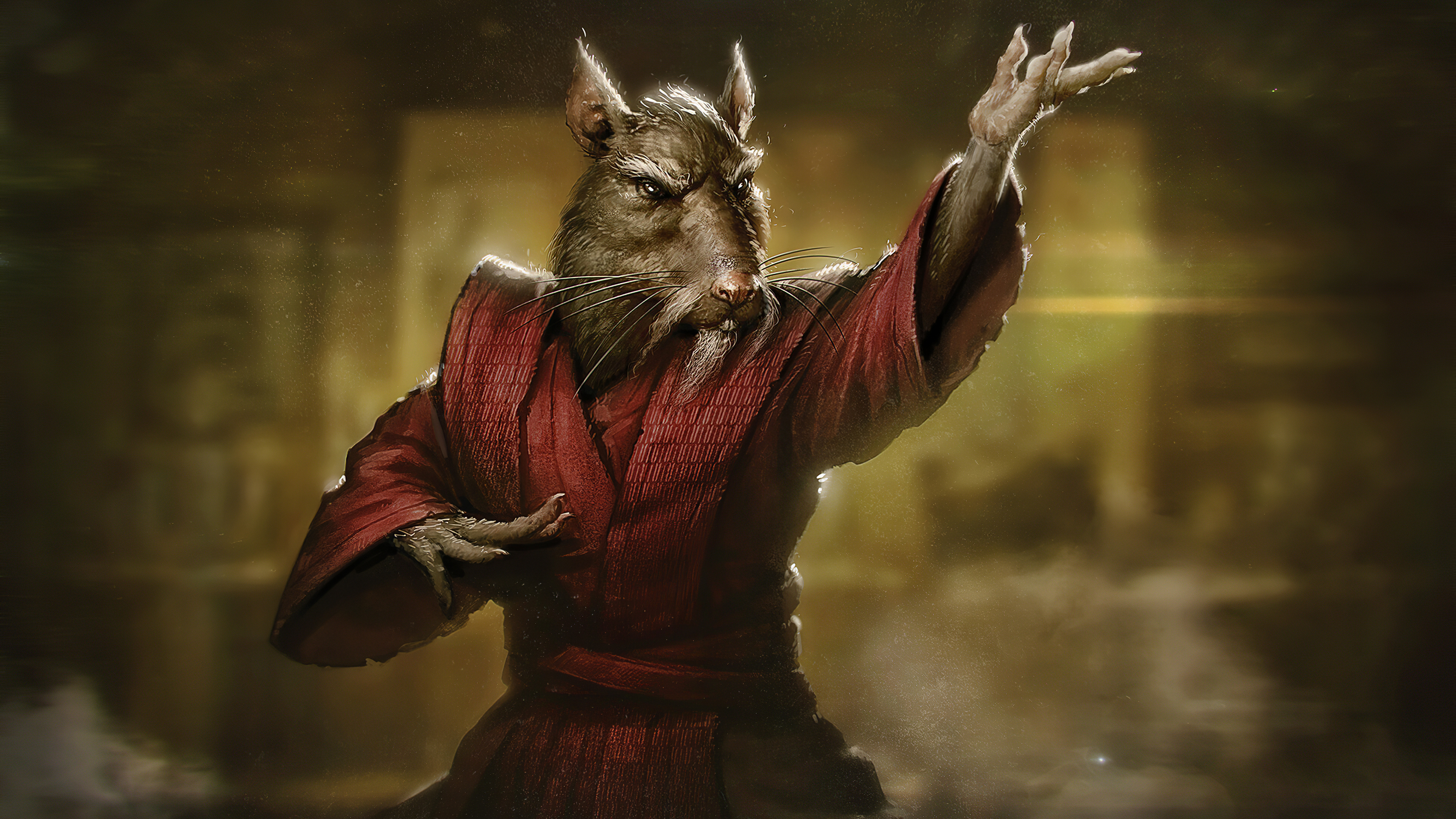 Splinter, TMNT master splinter, 4k Ultra HD, Superheroes, 3840x2160 4K Desktop