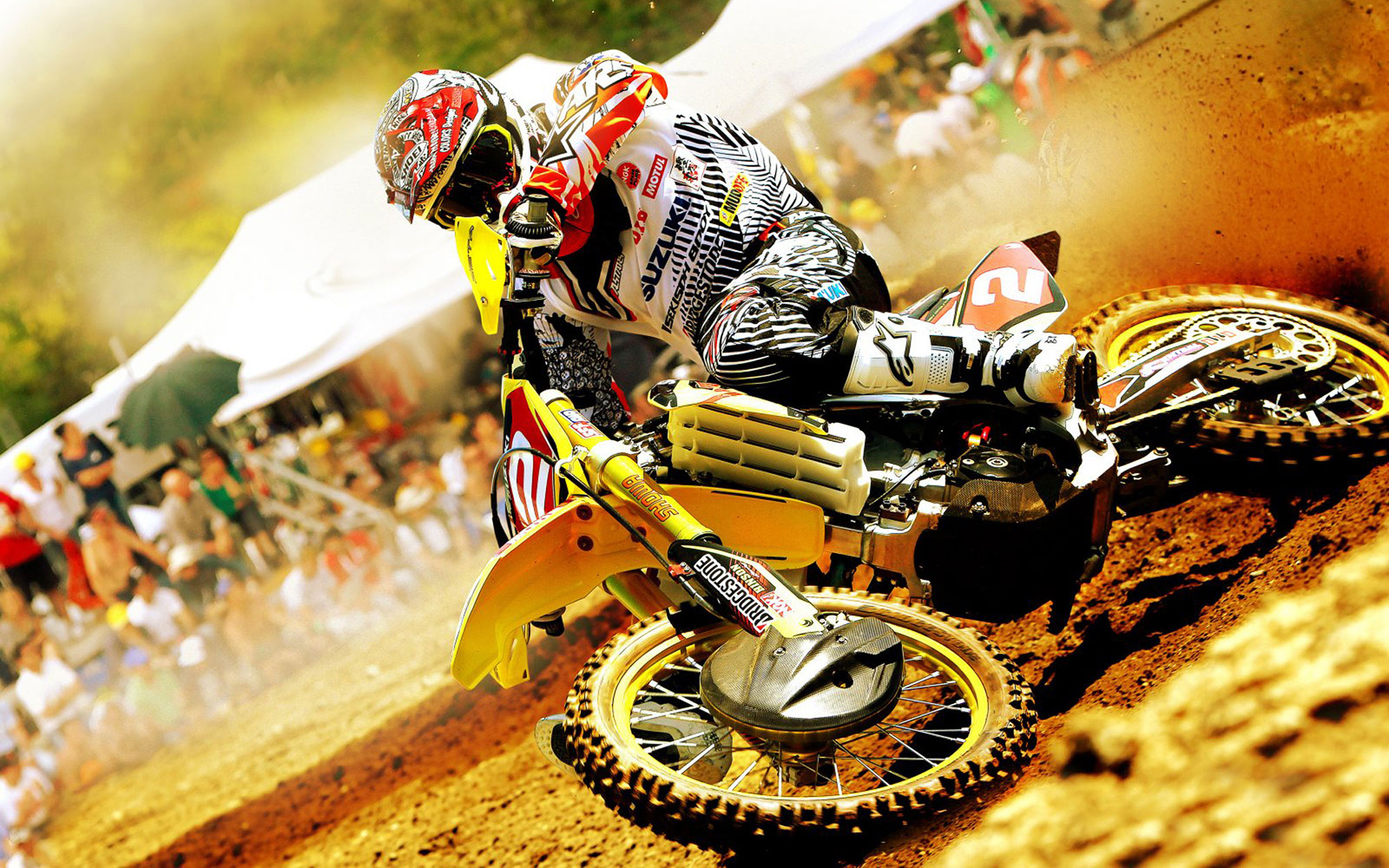 Motocross helmet safety, High-flying jumps, Adrenaline-fueled racing, Desktop excitement, 1920x1200 HD Desktop