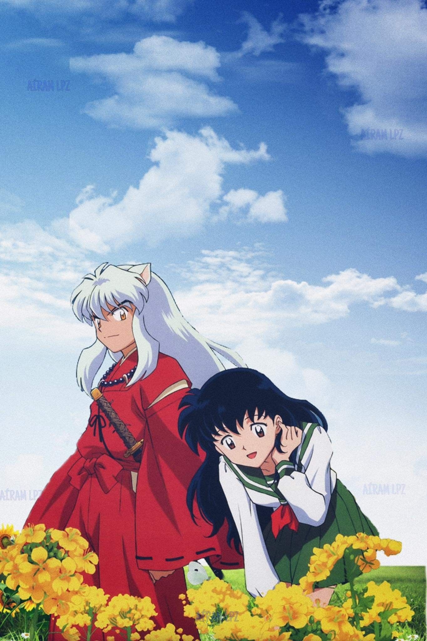 InuYasha x Kagome, Beloved anime couple, Anime shows, Fan art appreciation, 1370x2050 HD Phone