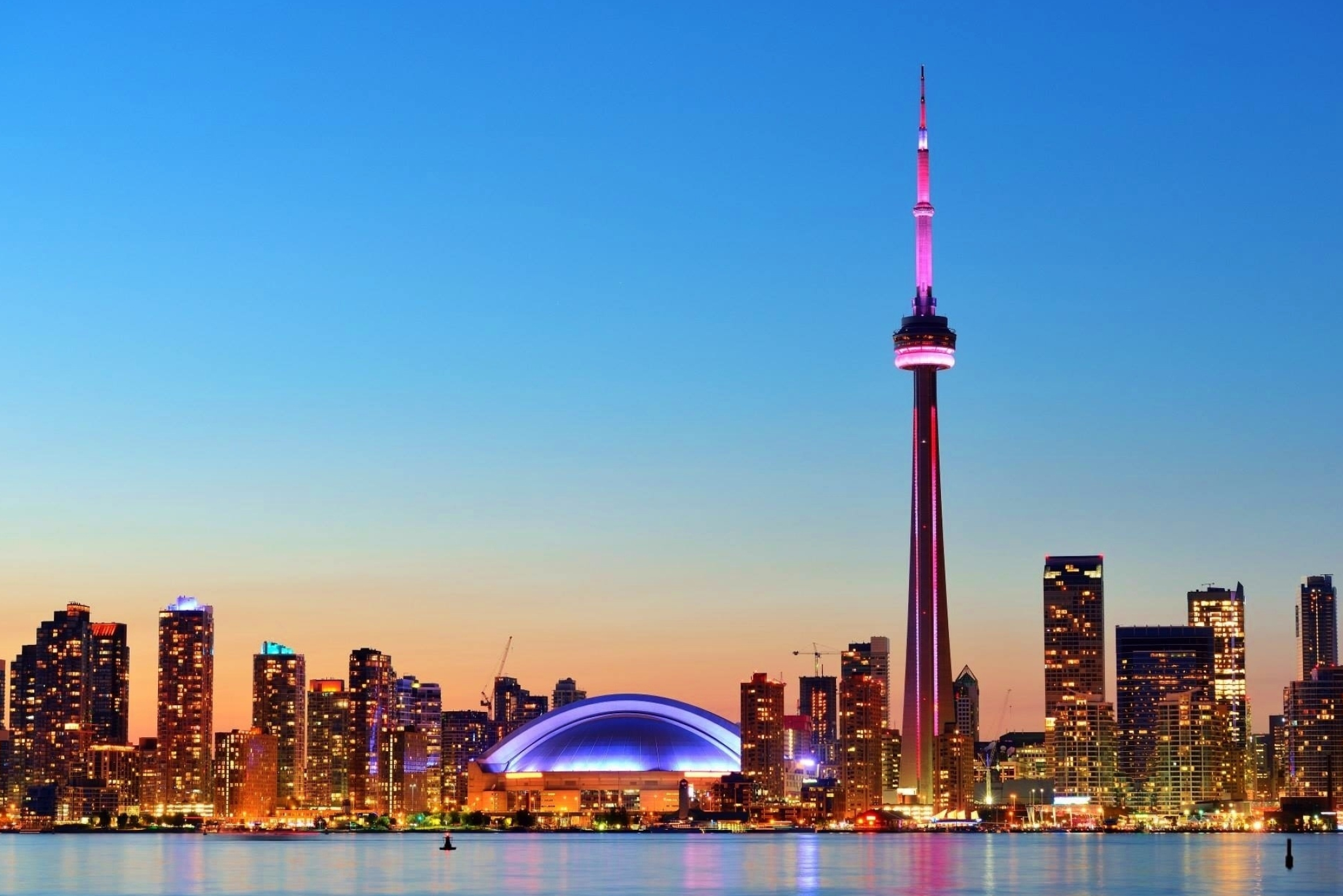 CN Tower, Gulf view, Skyscrapers, Full HD, 2050x1370 HD Desktop