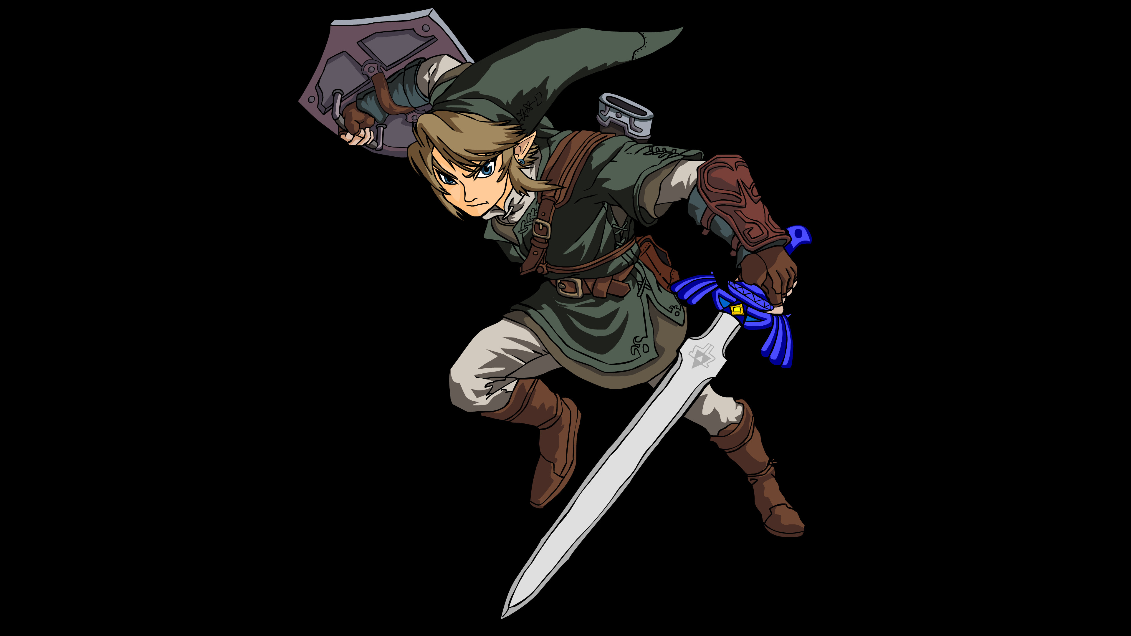 Link, Zelda PNG, Gaming hero, Digital artwork, 3840x2160 4K Desktop