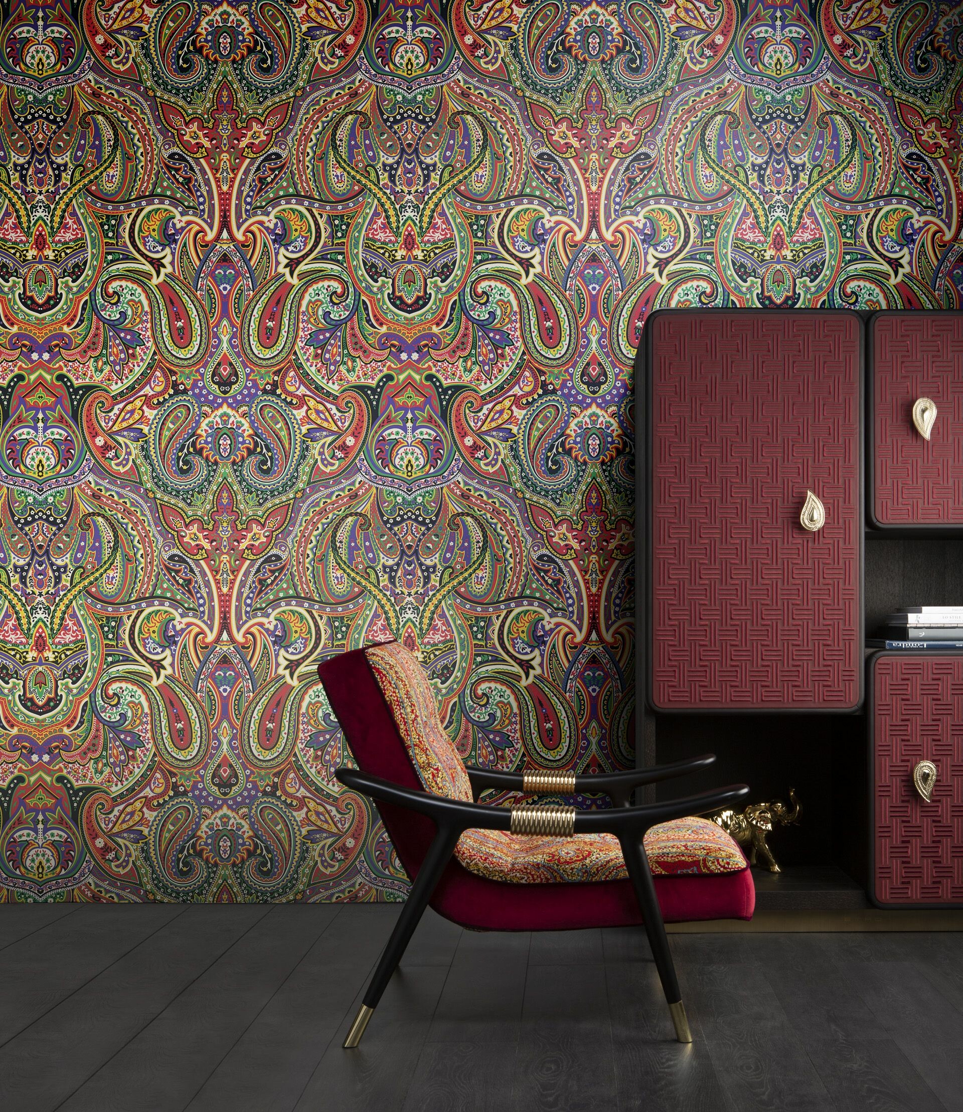 Etro fashion, Vibrant damask prints, Colorful tapestries, Unique patterns, 1920x2220 HD Phone