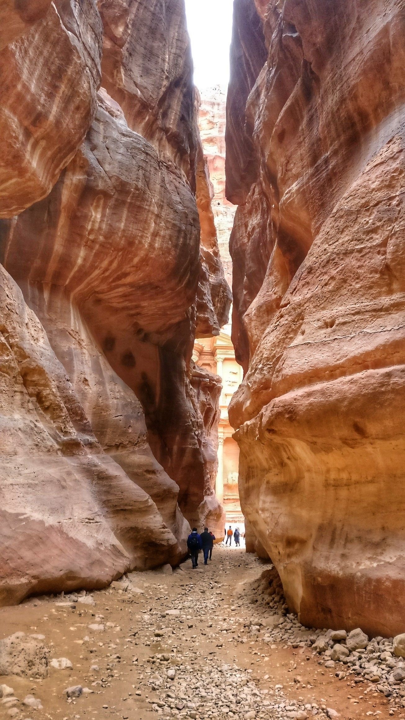 Petra, The Siq, Iconic pathway, Travel bucket list, 1310x2320 HD Phone