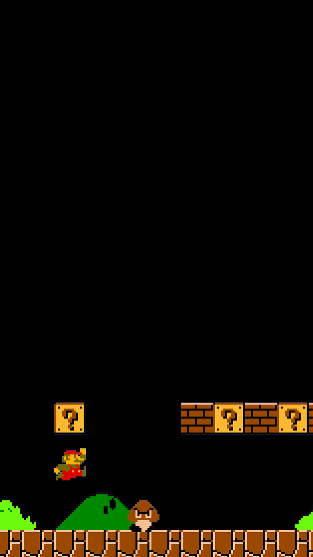 Mario Bros. OLED, Black background, Mario game art, Classic gaming wallpapers, 1080x1920 Full HD Phone