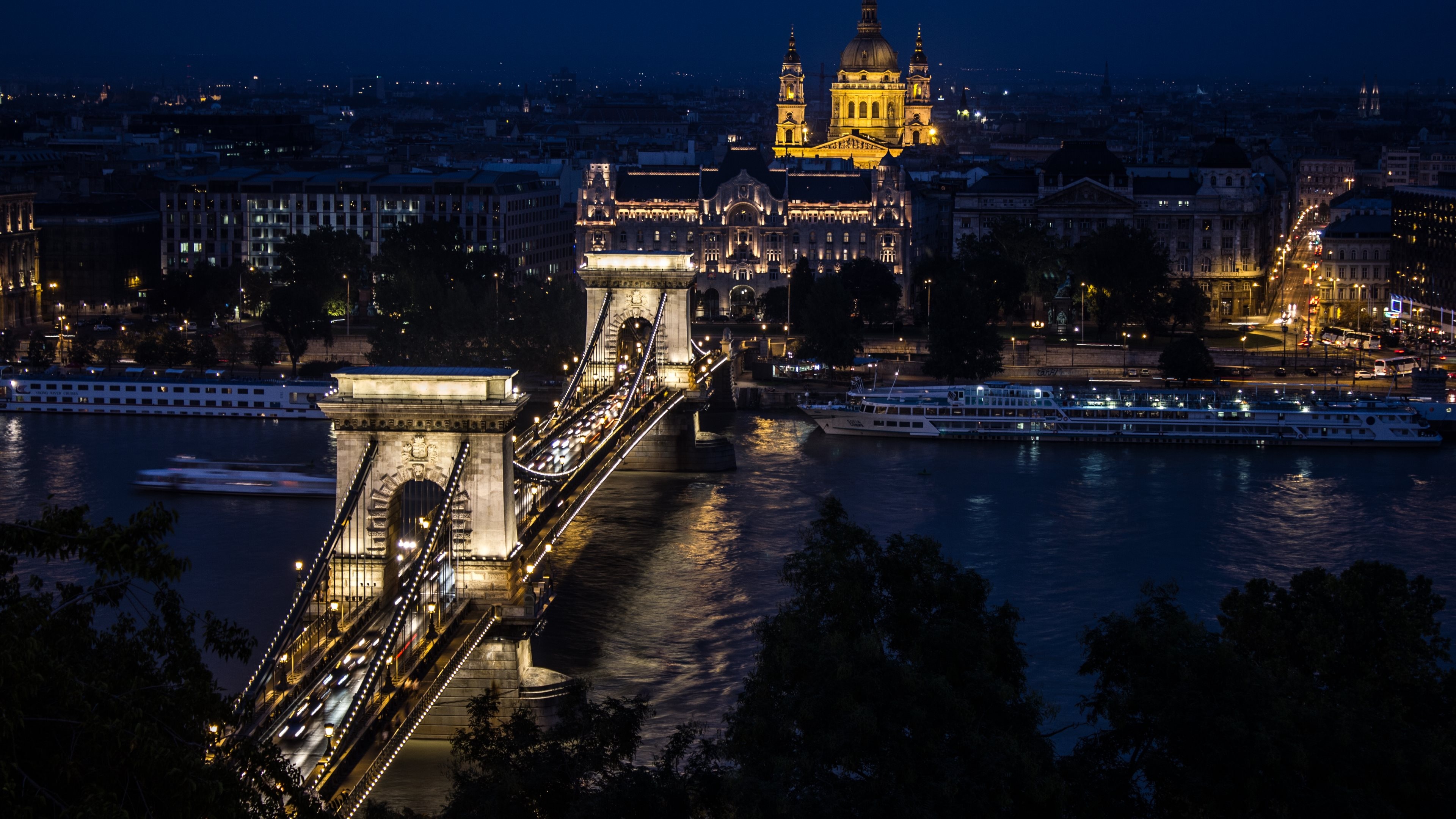 Travels, Bridge, Chain Bridge, Wallpapers, 3840x2160 4K Desktop