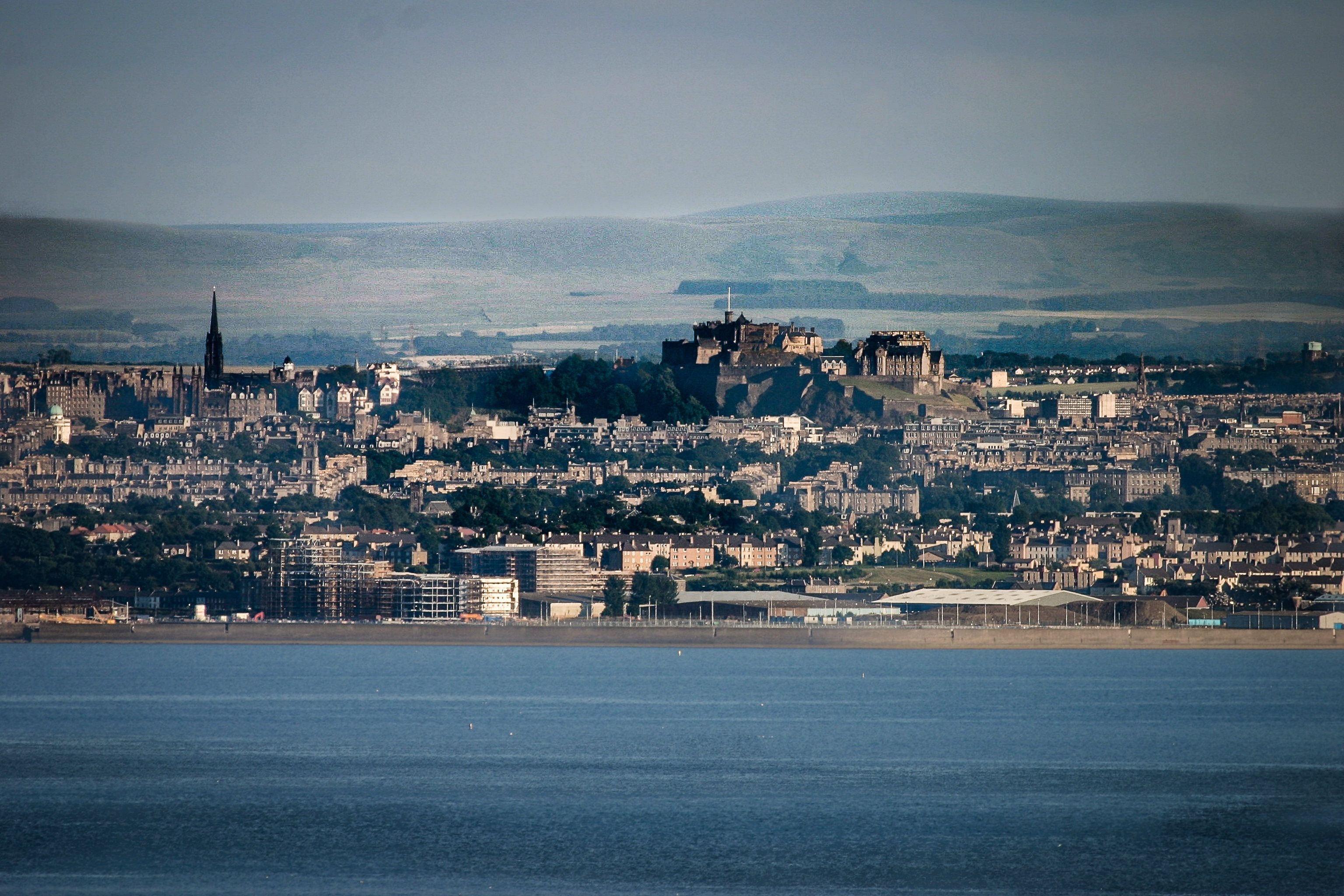 Edinburgh skyline, Fife view, European capital, Paris, 3080x2050 HD Desktop