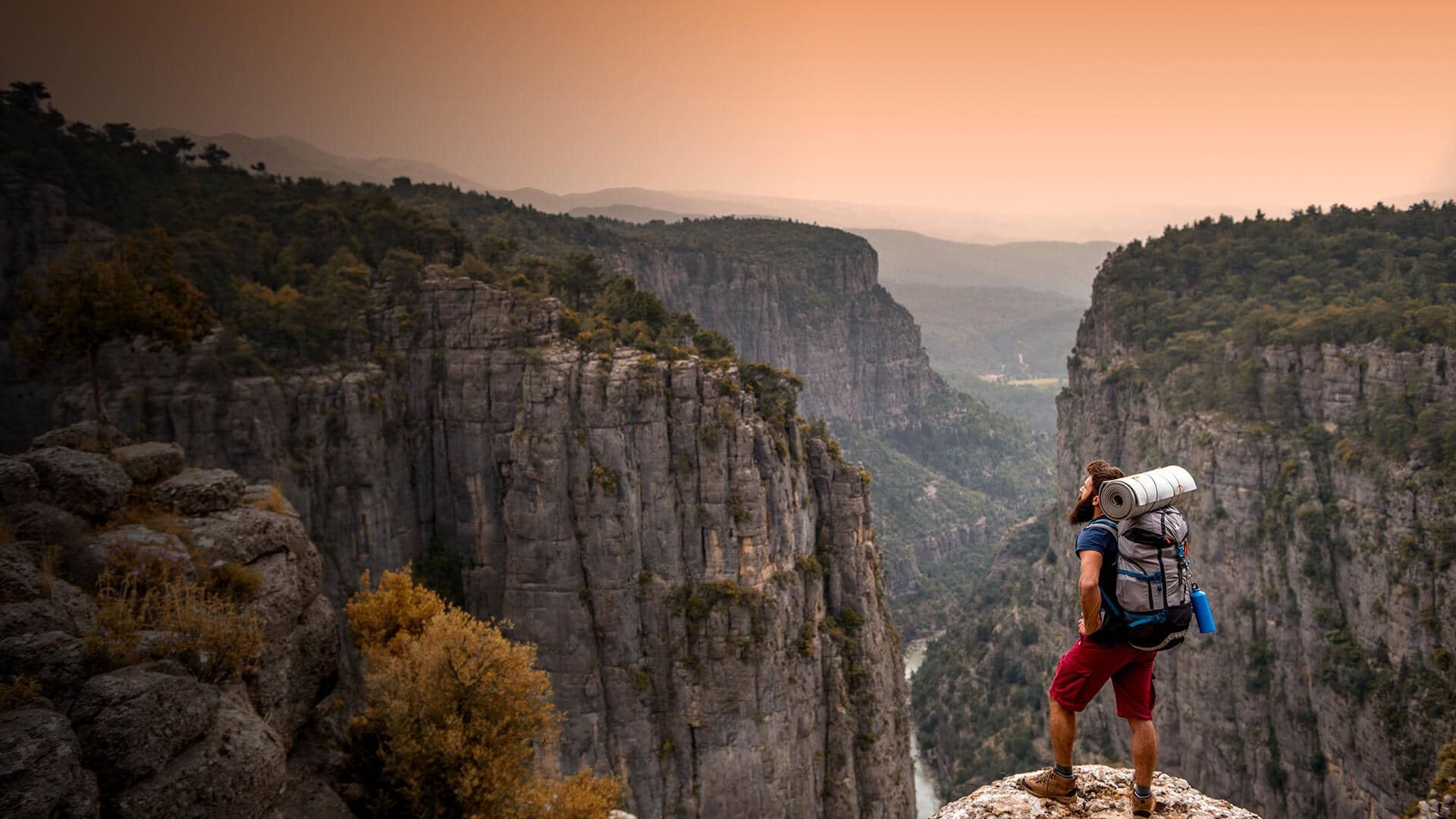 Tazy Canyon, Hiking Wallpaper, 1920x1080 Full HD Desktop