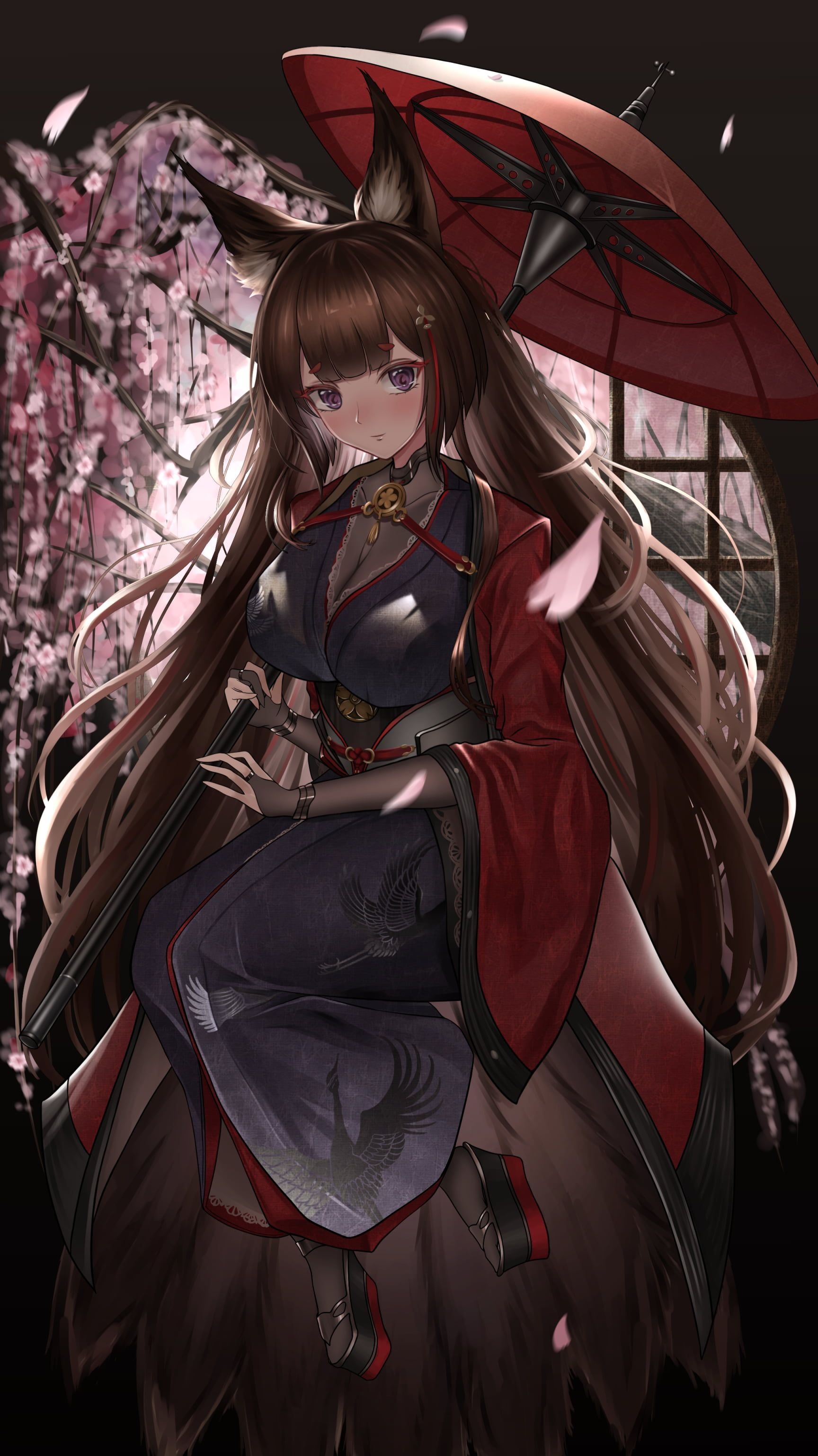 Amagi, Anime Girls Wallpaper, 1730x3080 HD Phone