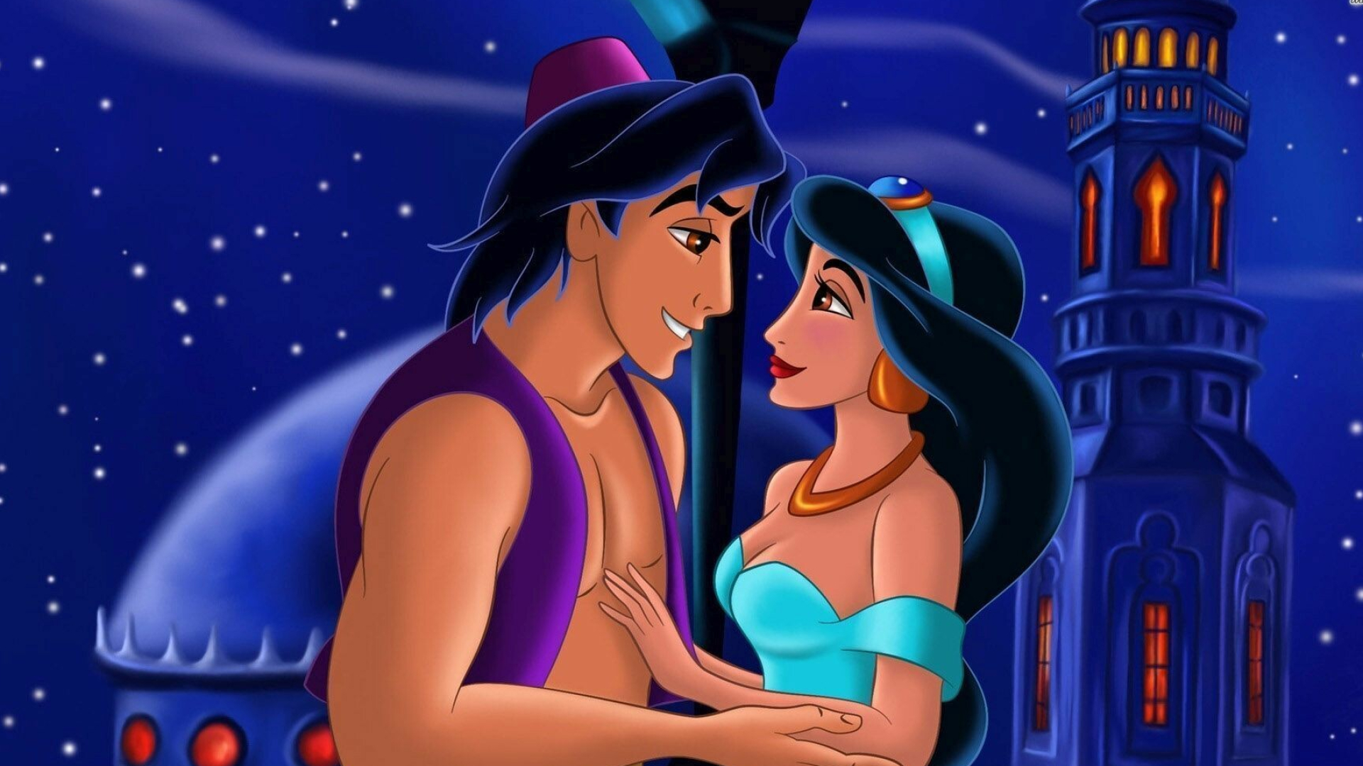 Aladdin cartoon, Aladdin and Jasmine, Disney wallpapers, Backgrounds, 1920x1080 Full HD Desktop