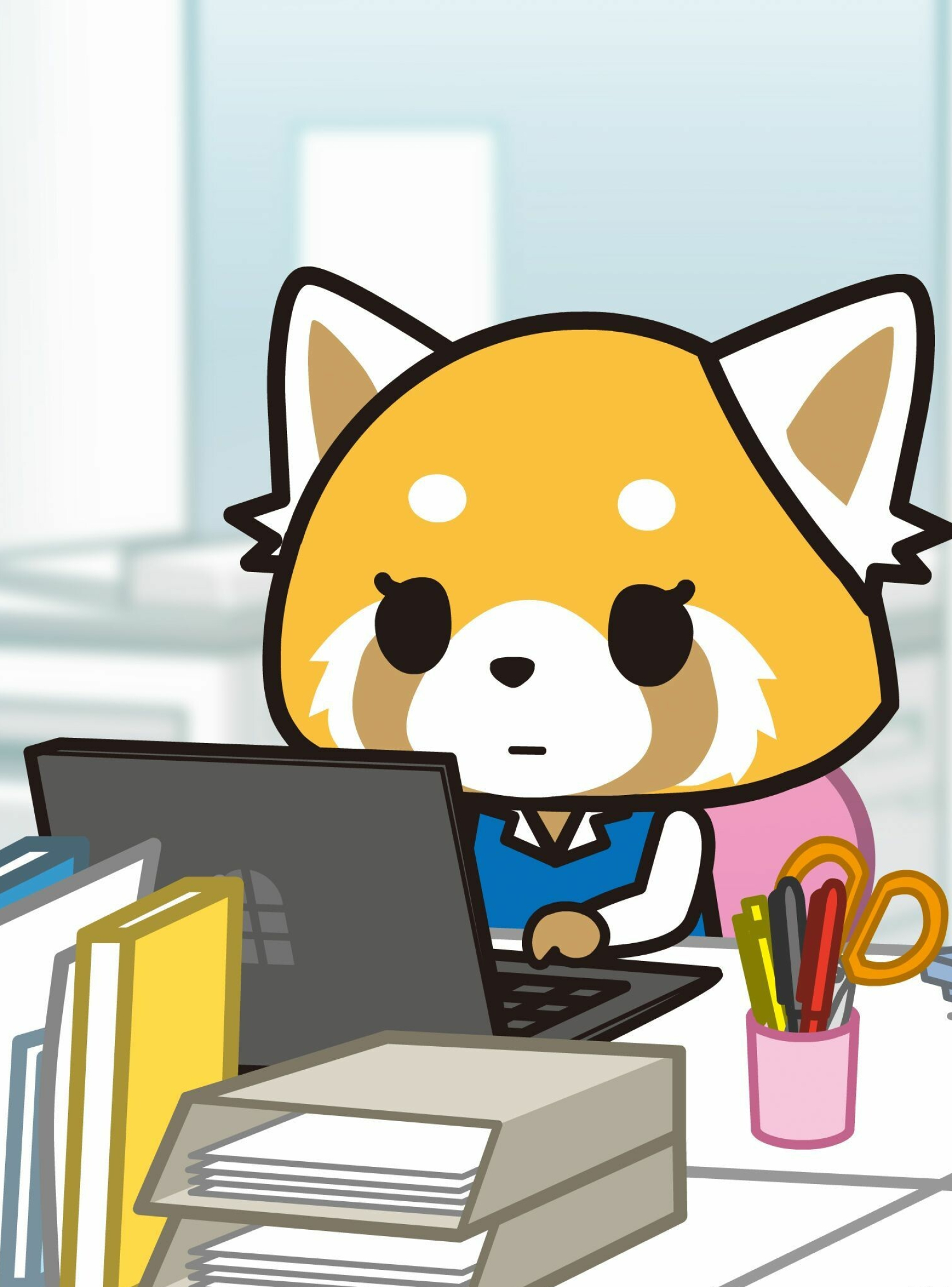 Aggretsuko, Anime obsession, Netflix series, Anime wall art, 1670x2250 HD Phone