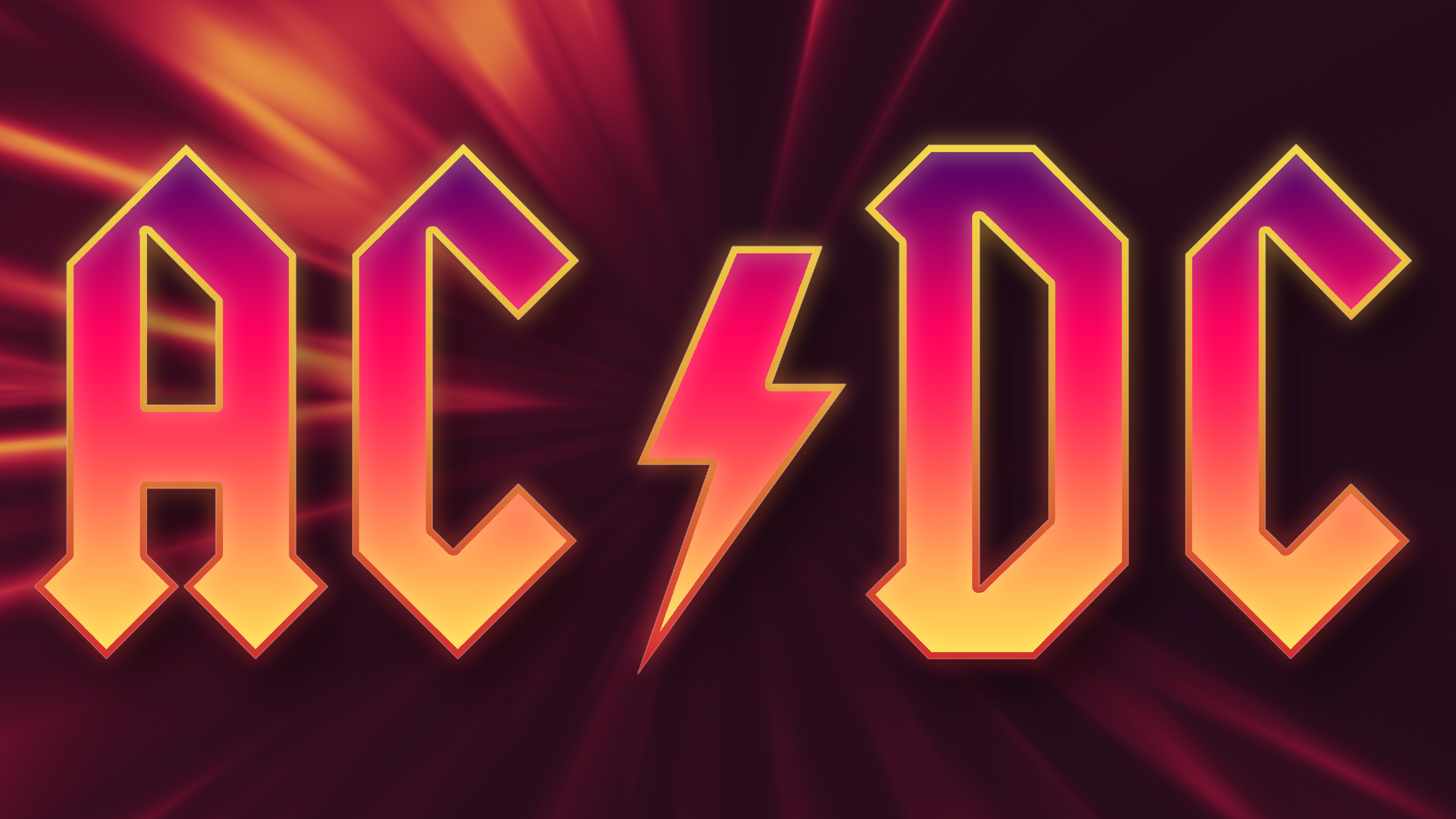 Logo, AC/DC Wallpaper, 3840x2160 4K Desktop