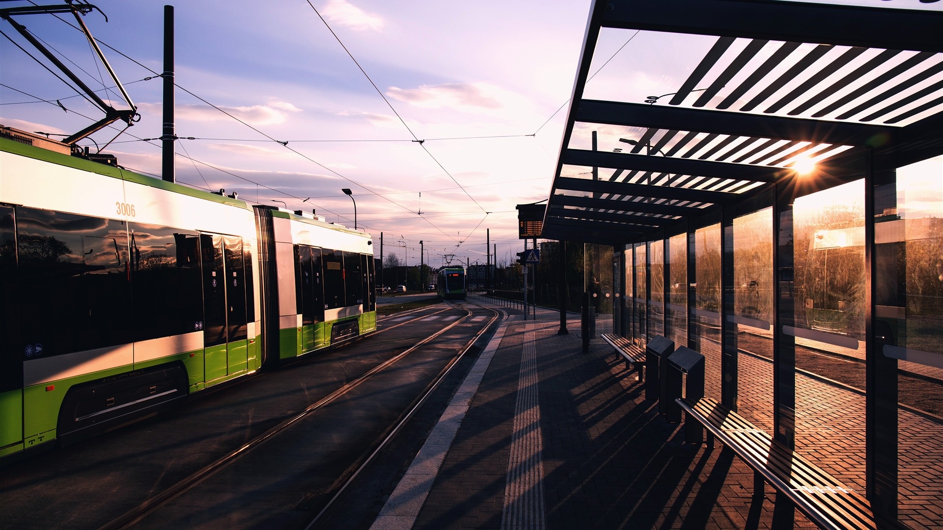 Tram travels, Modern city traffic, Tram marvel, Urban delight, 1920x1080 Full HD Desktop