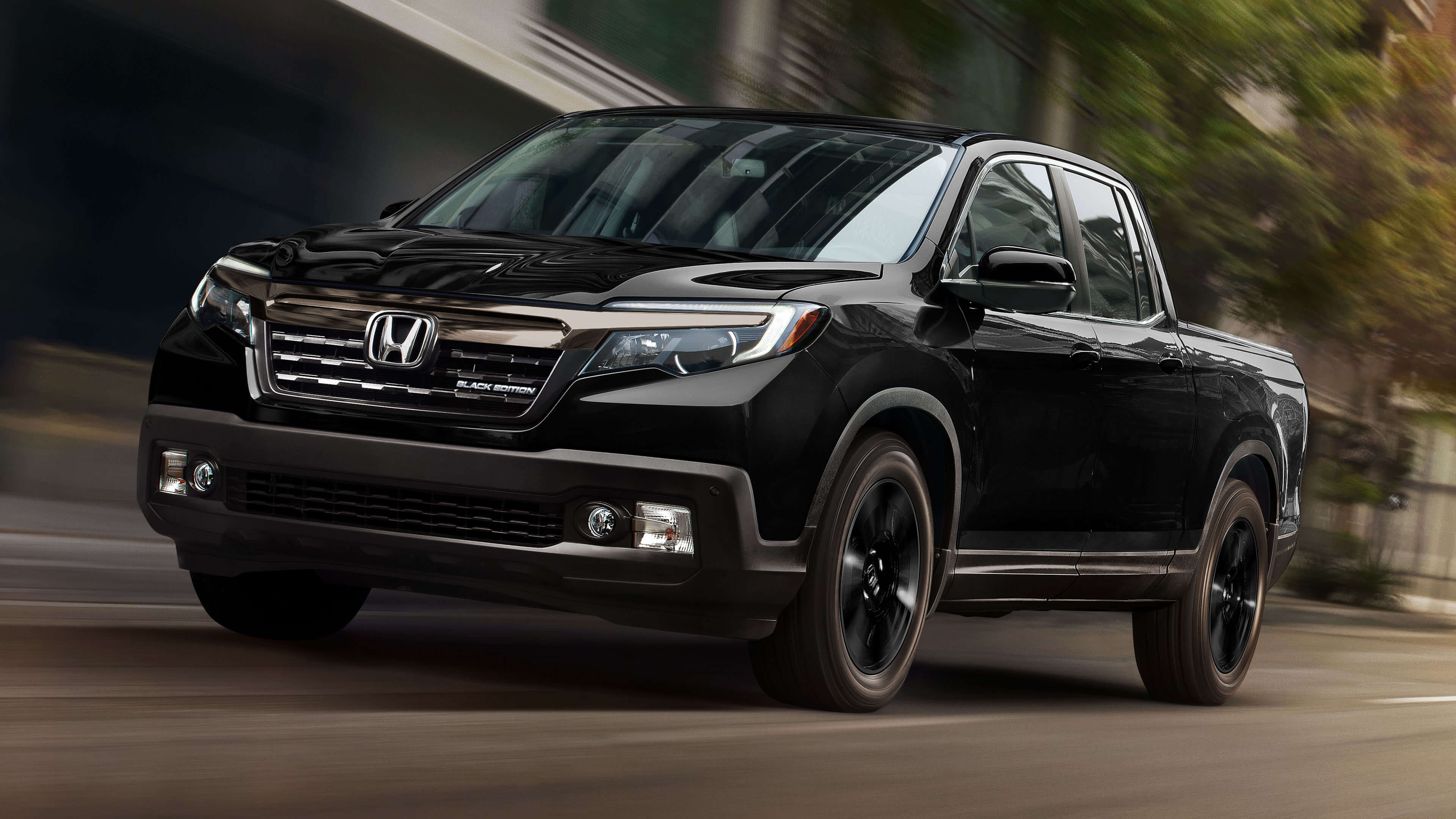 Black Edition 2017, Honda Ridgeline Wallpaper, 3840x2160 4K Desktop