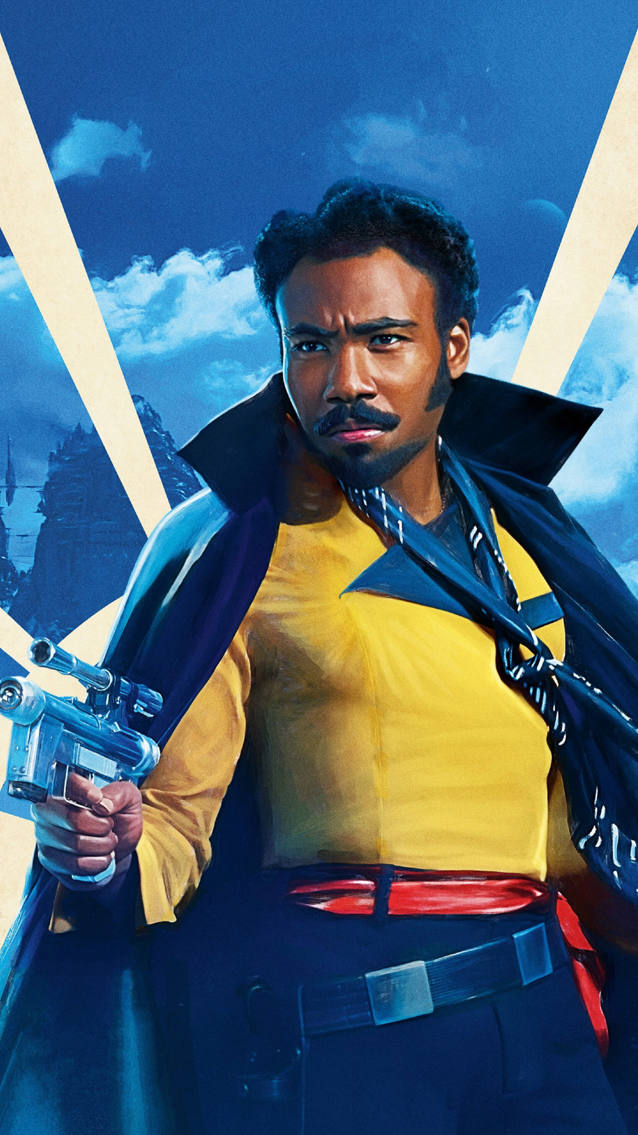 Donald Glover, Actor and musician, Solo: A Star Wars Story, Movie wallpapers, 2160x3840 4K Phone