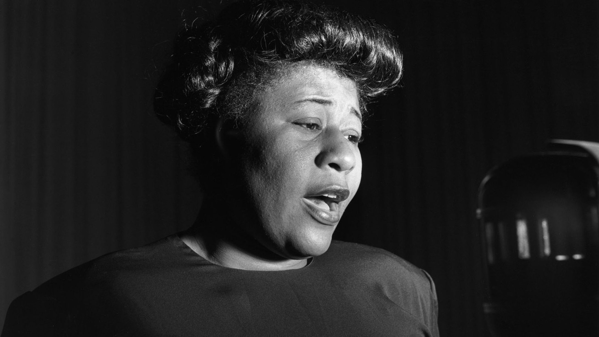 Ella Fitzgerald, Music fanart, Jazz vocalist, Legendary musician, 1920x1080 Full HD Desktop