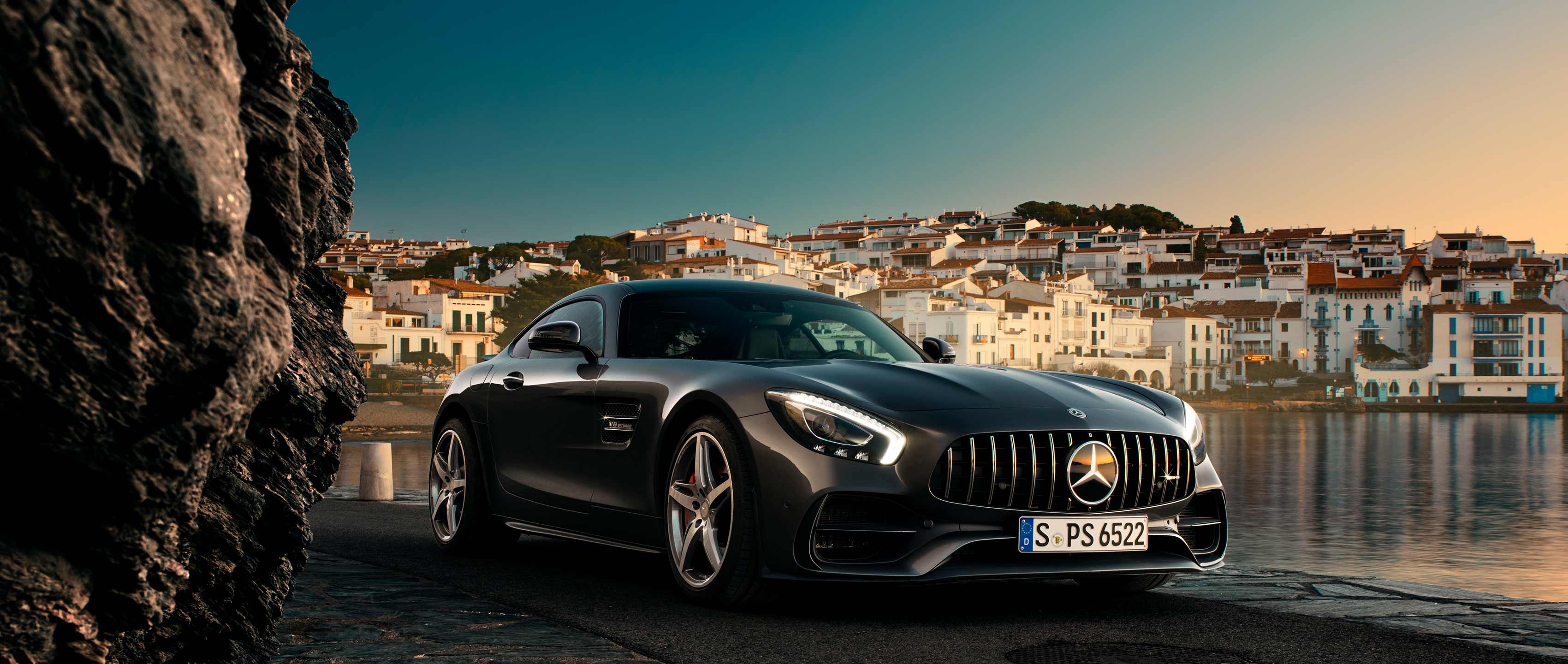 Mercedes-Benz AMG GT, MBSocialCar, MBsocialcar, Mercedes, 3400x1440 Dual Screen Desktop