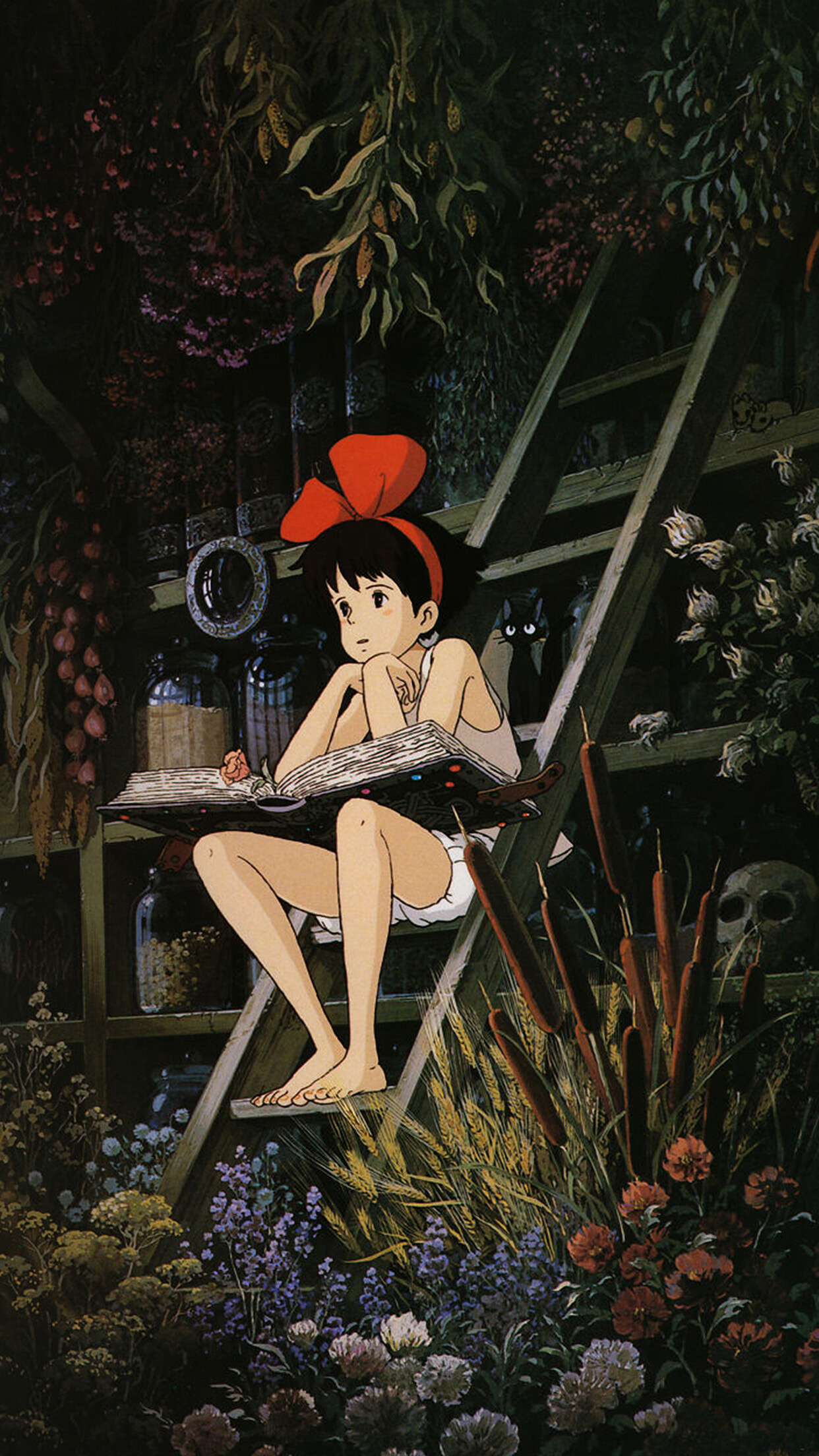 Kiki's Delivery Service, Jibri princess illustration, Artistic wallpapers, Beautiful artwork, 1250x2210 HD Phone