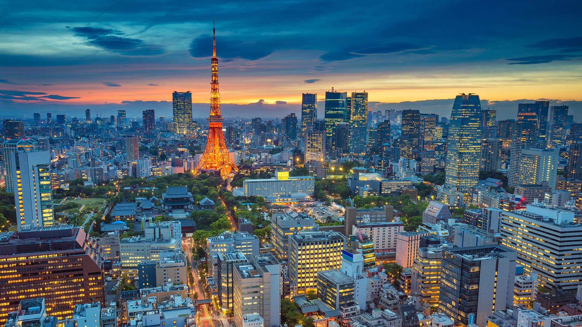 Japan Skyline, Tokyo, Wallpaper, Christopher Tremblay, 1920x1080 Full HD Desktop