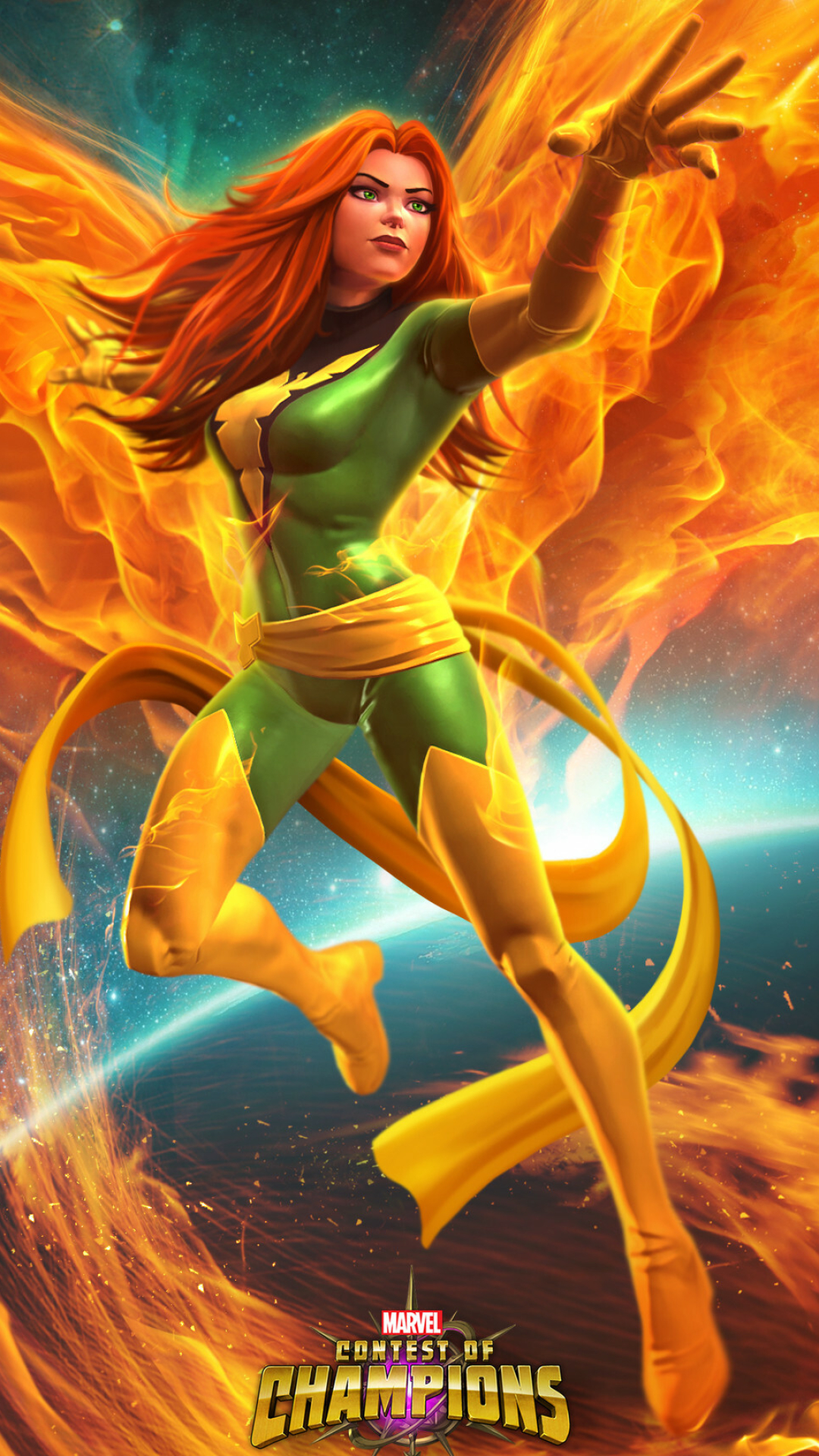 Contest of Champions, Phoenix Wallpaper, 1080x1920 Full HD Phone