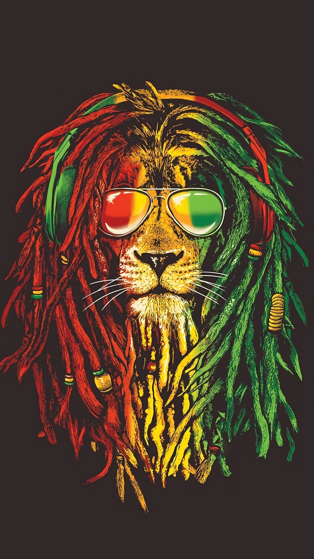 Bob Marley, Rastafarian culture, Vibrant art, Reggae vibes, 1080x1920 Full HD Phone