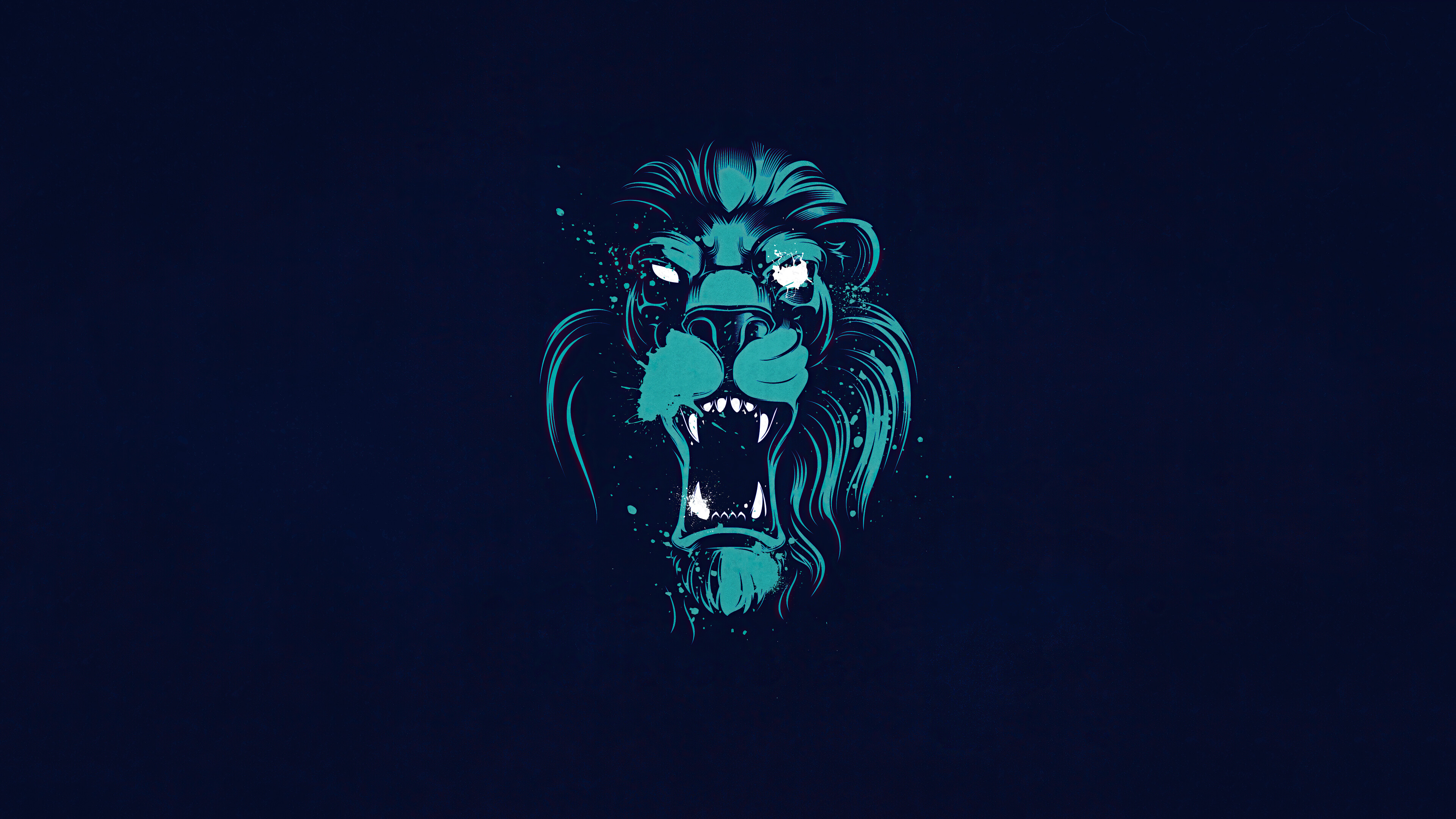 Ferocious lion, Roaring beast, Majestic mane, Wildlife king, 3840x2160 4K Desktop