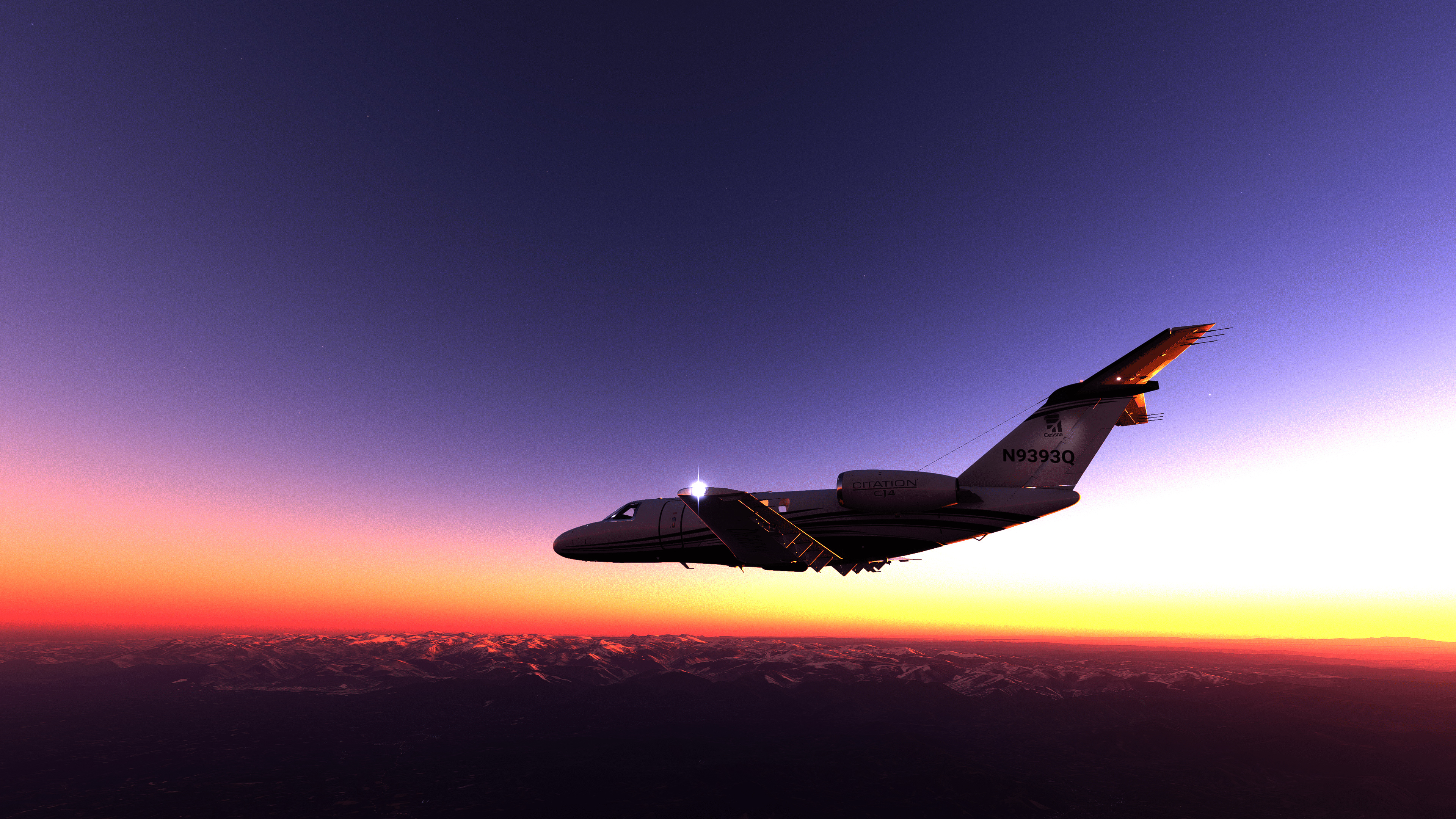 Cessna Citation CJ4, Microsoft Flight Simulator, Wallpaper, MSFS, 3840x2160 4K Desktop