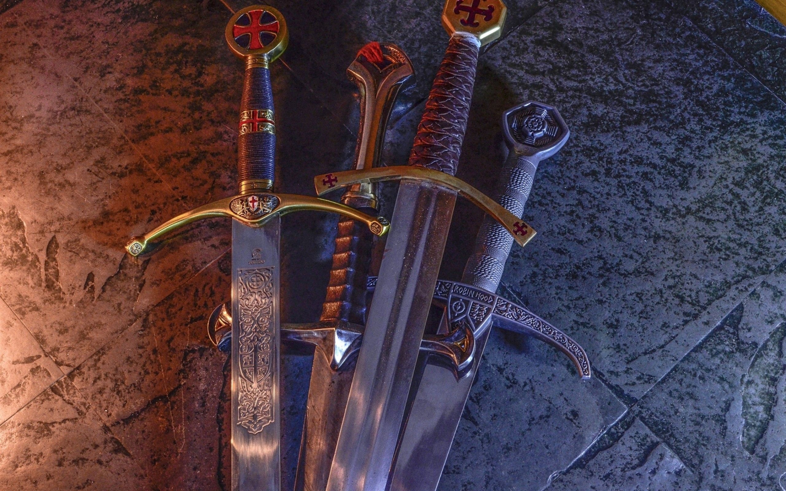 Medieval sword, Medieval backgrounds, 2560x1600 HD Desktop