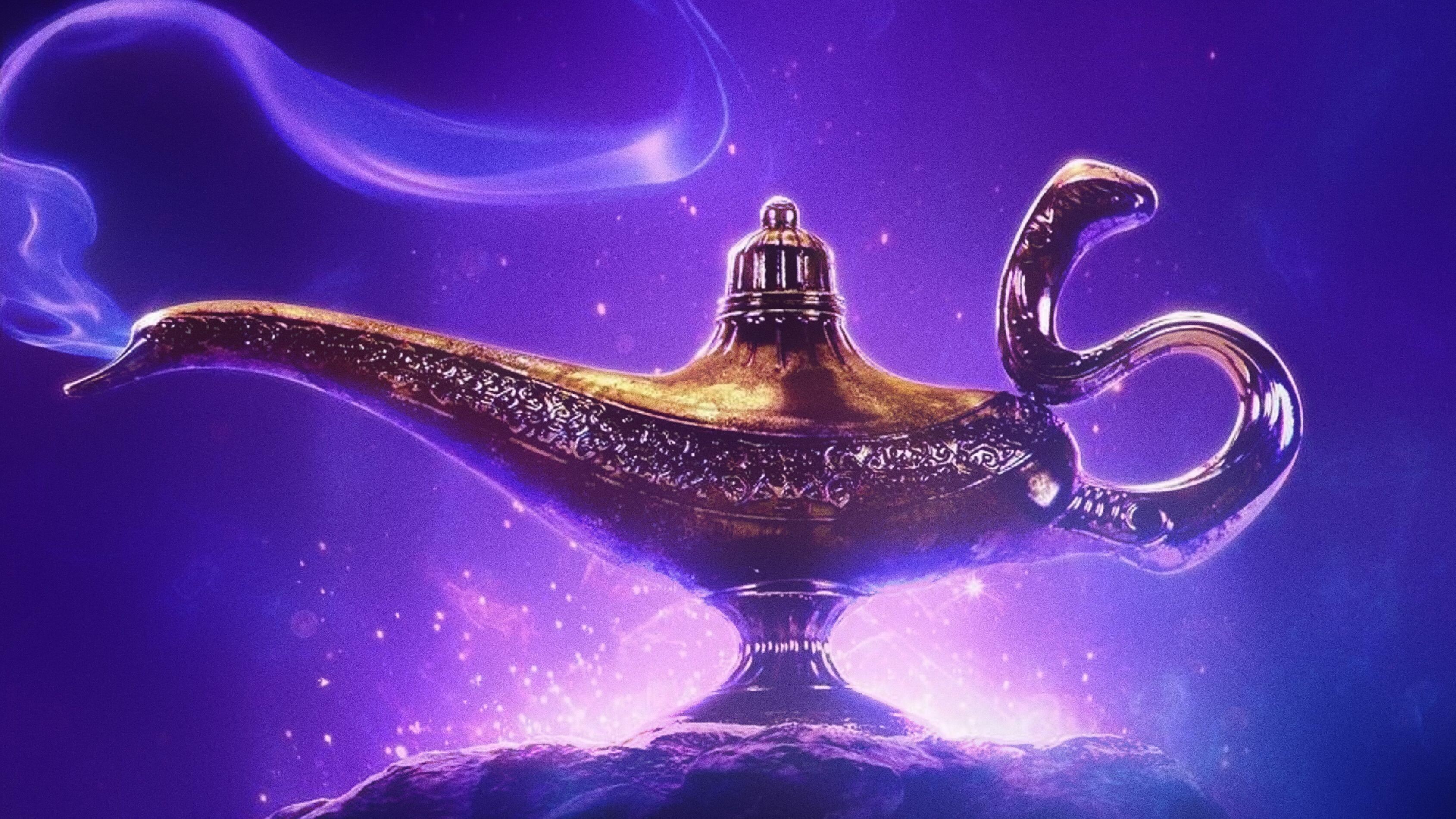 Genie Lamp, Aladdin Wallpaper, 3380x1900 HD Desktop