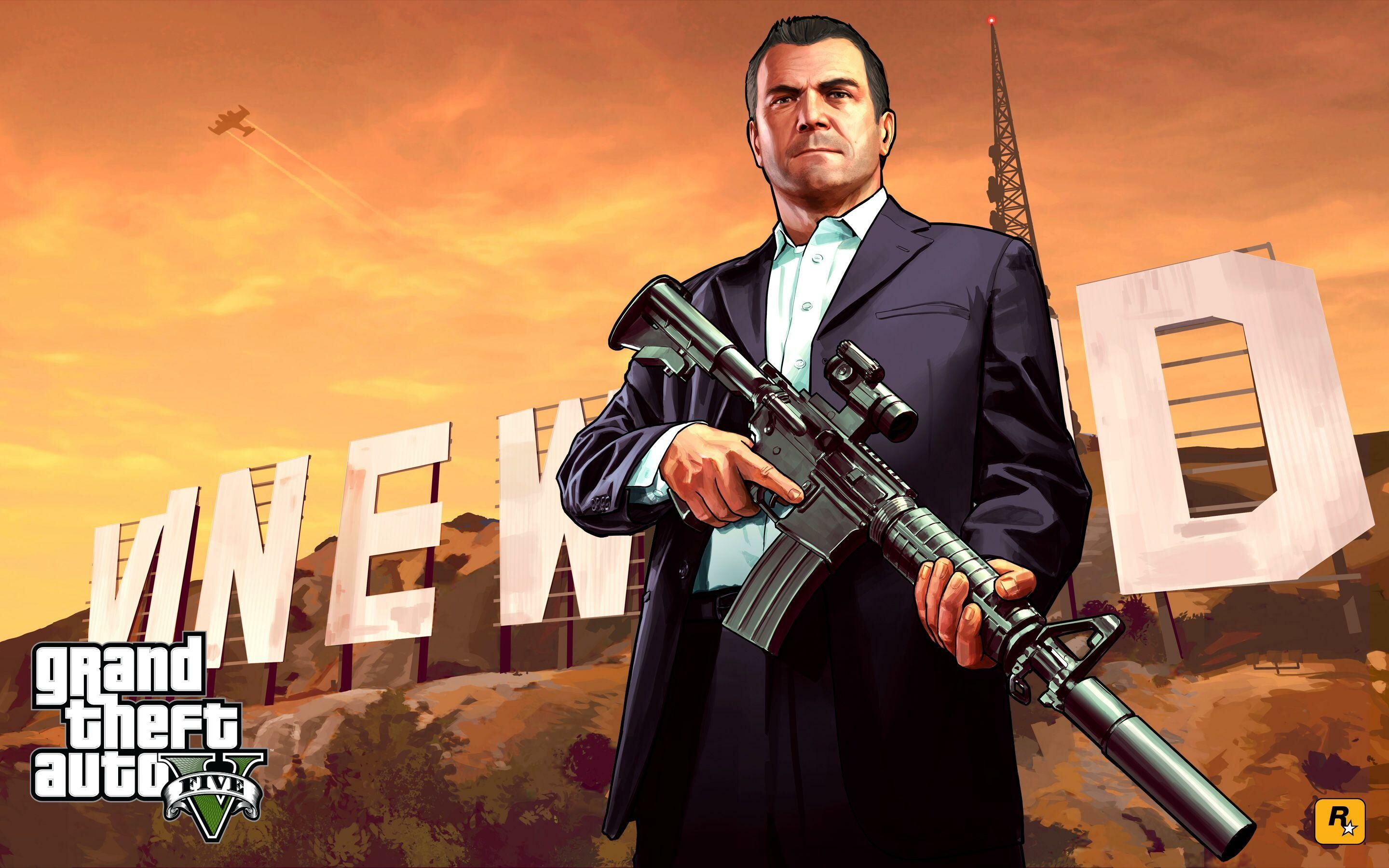 Michael, Grand Theft Auto 5 Wallpaper, 2880x1800 HD Desktop