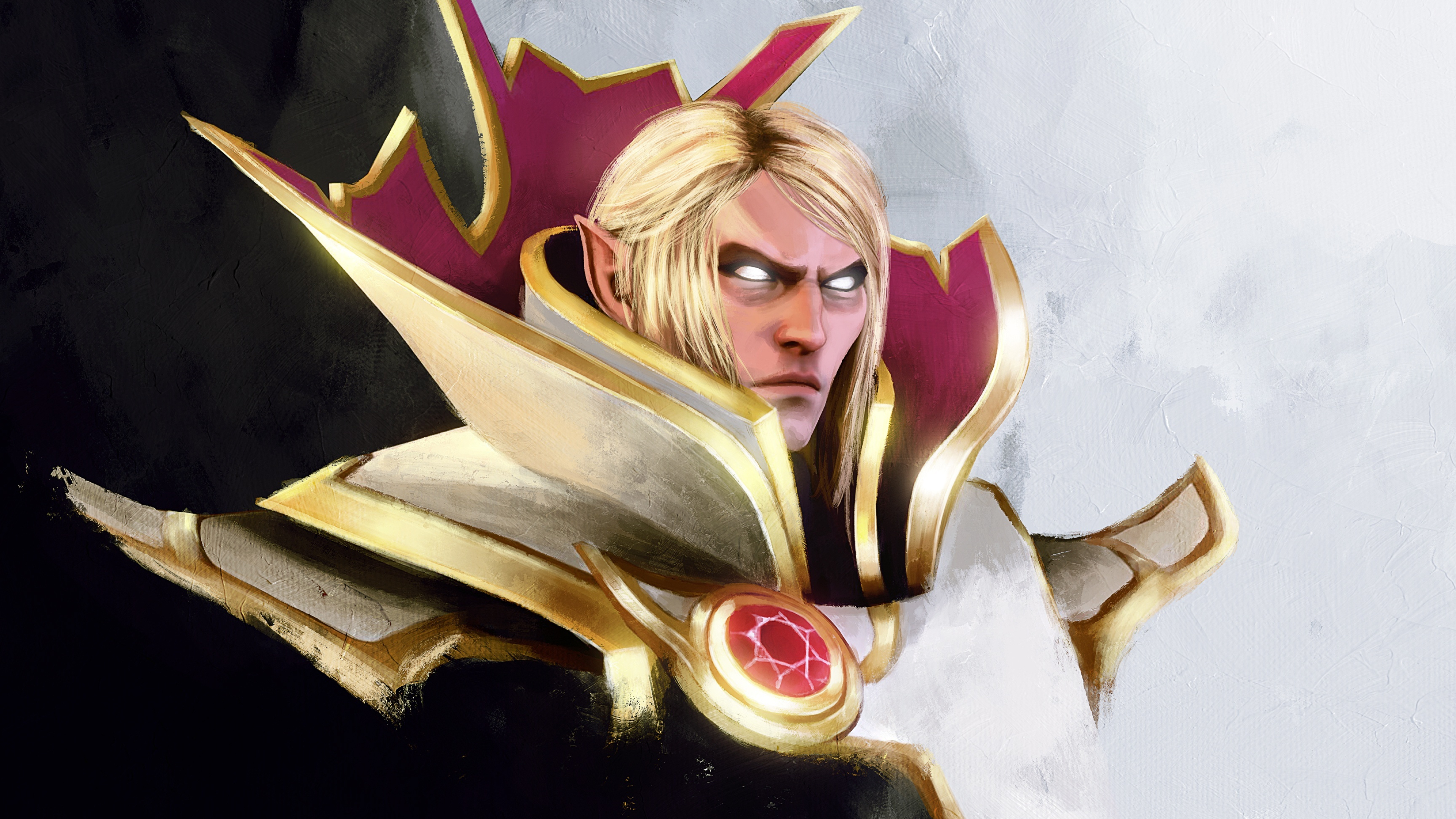 Invoker portrait wallpaper, 4K game art, Dota 2 hero, Desktop wallpaper, 3840x2160 4K Desktop