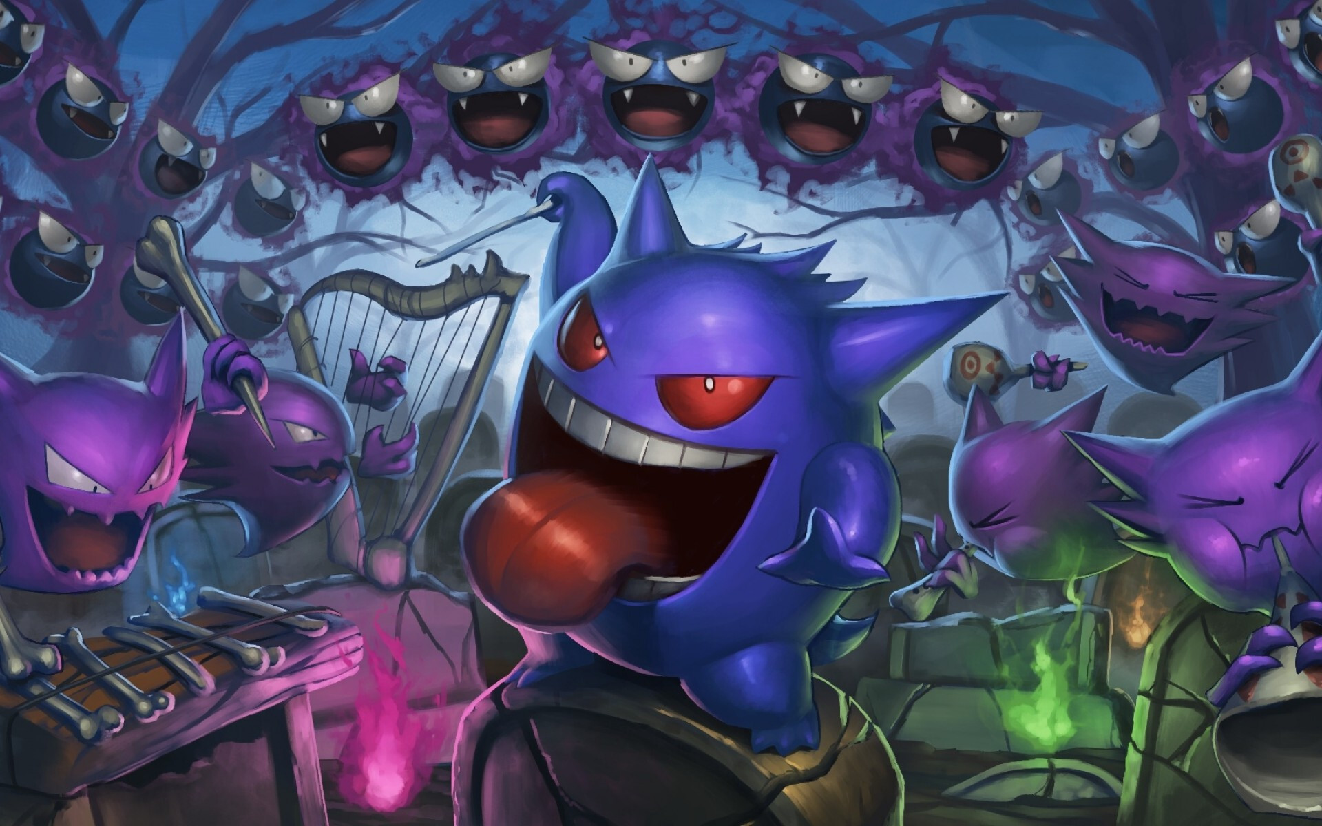 Download, Haunter, Gengar, Pokmon wallpapers, 1920x1200 HD Desktop