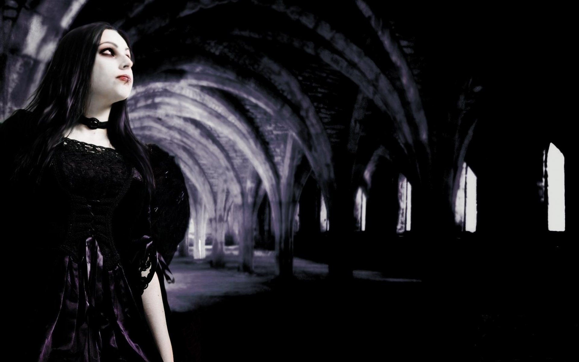 Dark Gothic Art, Fantasy artwork, Haunting beauty, Intriguing wallpaper, 1920x1200 HD Desktop