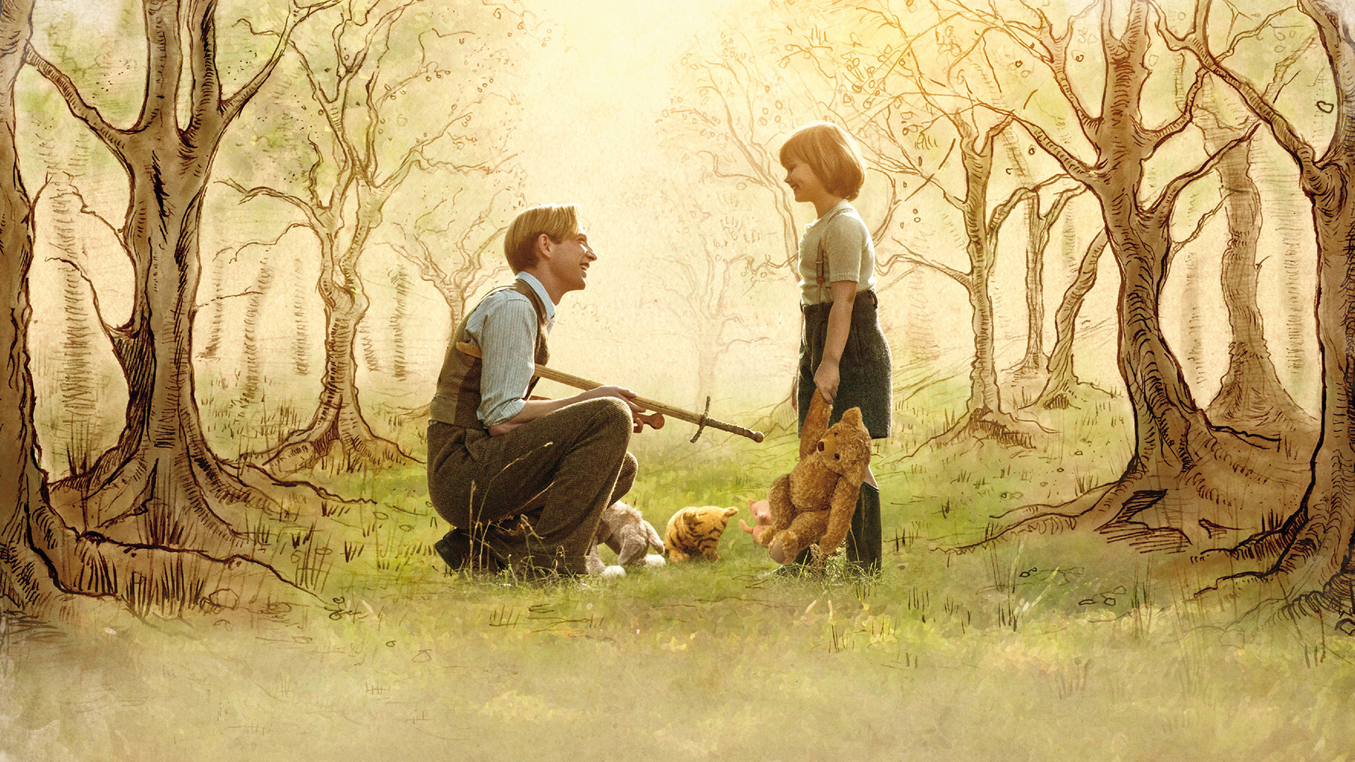 Goodbye Christopher Robin, Movies, Wallpapers, Christopher Simpson, 1920x1080 Full HD Desktop