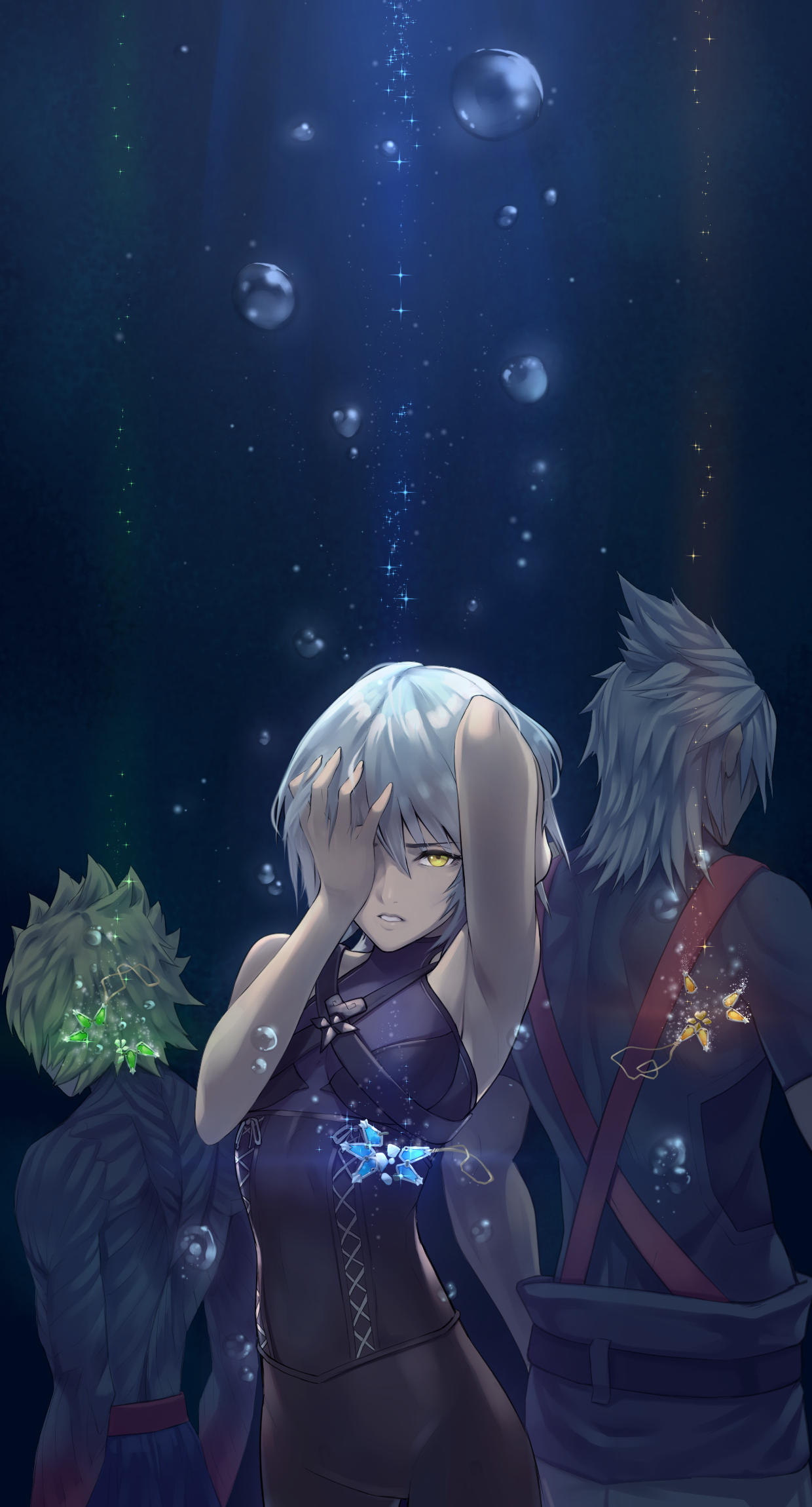 Aqua, Kingdom Hearts, Gaming, Memes from KH3, 1240x2300 HD Phone