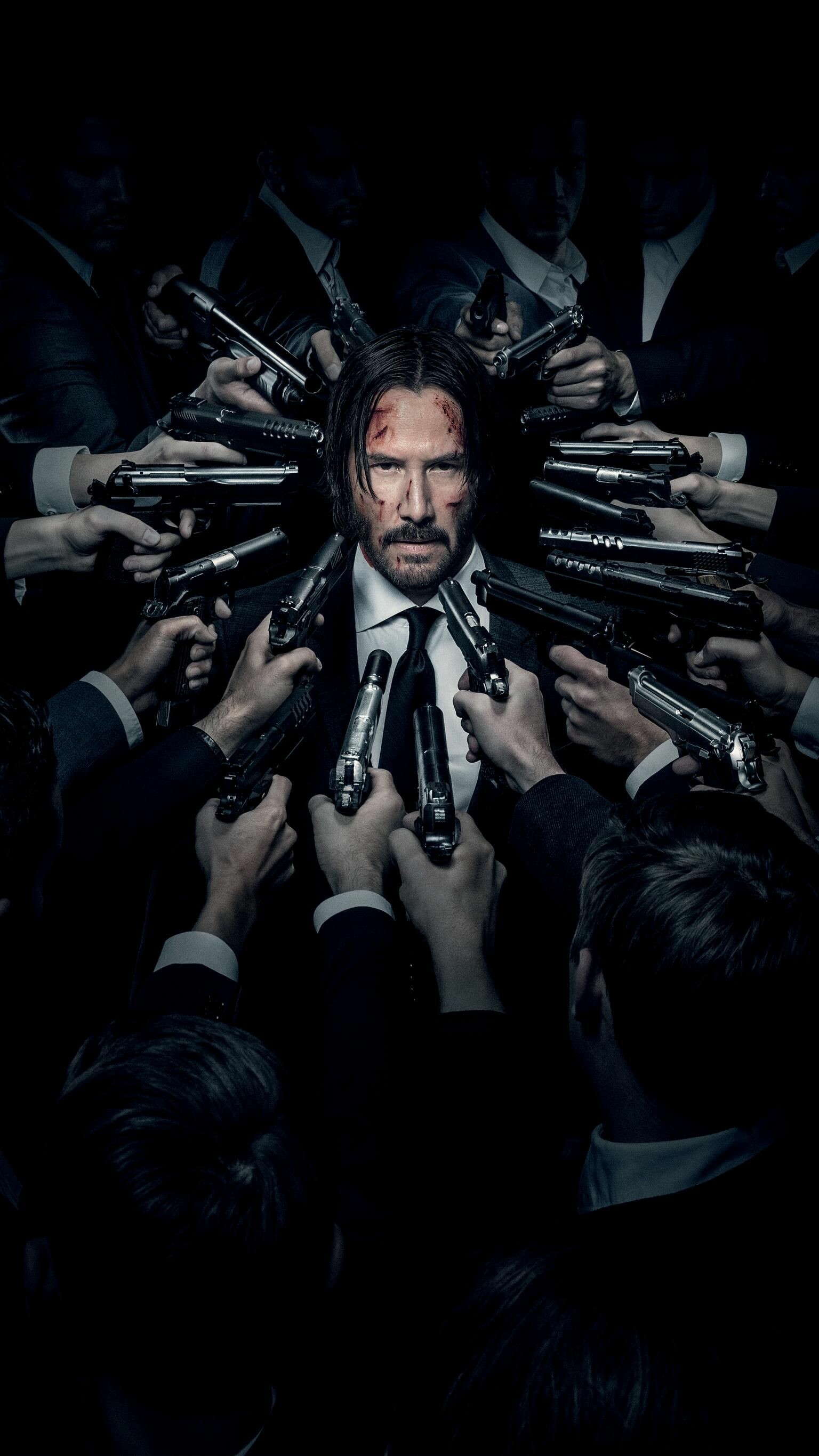 John Wick 2, Keanu Reeves Wallpaper, 1540x2740 HD Phone