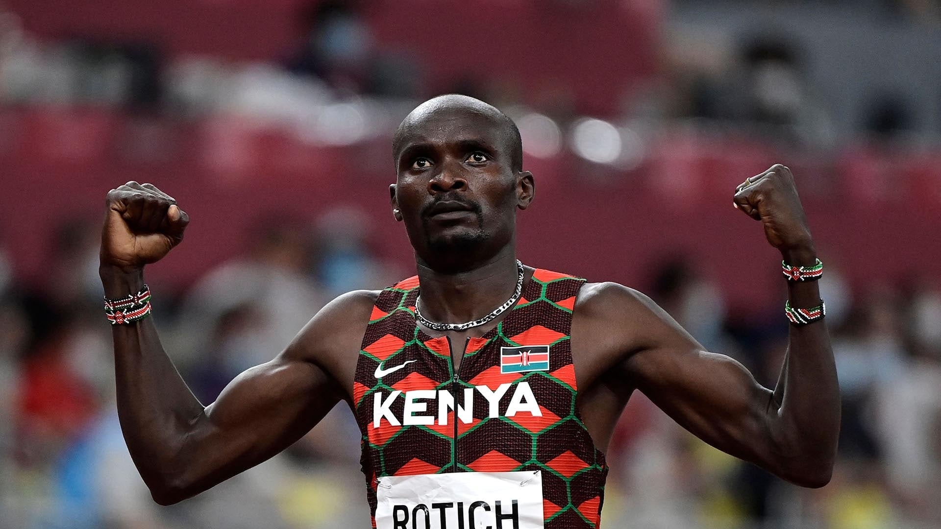 Ferguson Cheruiyot Rotich, Kenyan middle-distance star, Fastest time qualifier, NBC Olympics, 1920x1080 Full HD Desktop