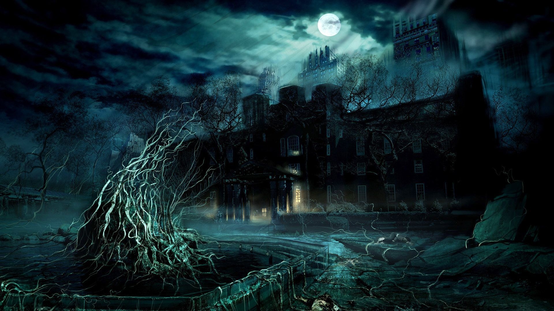 Gothic wallpaper collection, Fantasy places, Dark ambiance, Artistic allure, 1920x1080 Full HD Desktop