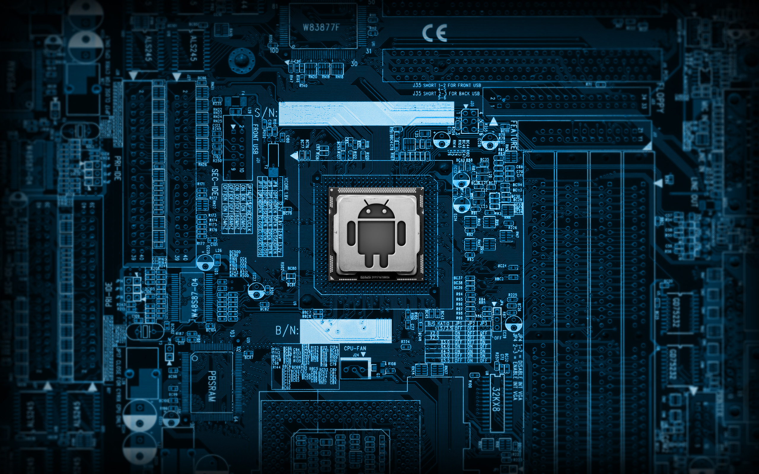 Android motherboard, High Tech Wallpaper, 2560x1600 HD Desktop