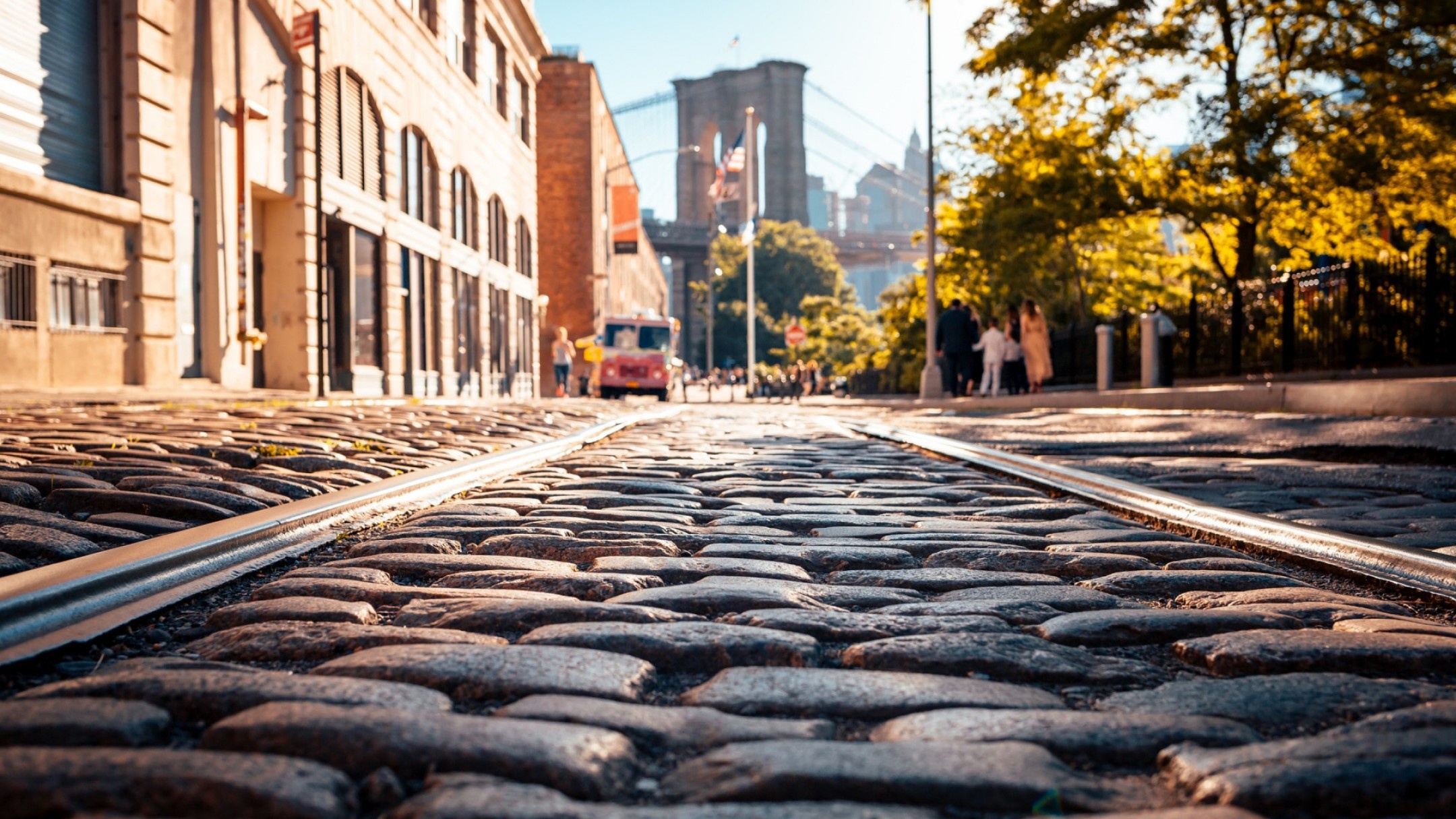 New York City railway street, Road wallpaper, HDR desktop backgrounds, Urban landscapes, 2160x1220 HD Desktop