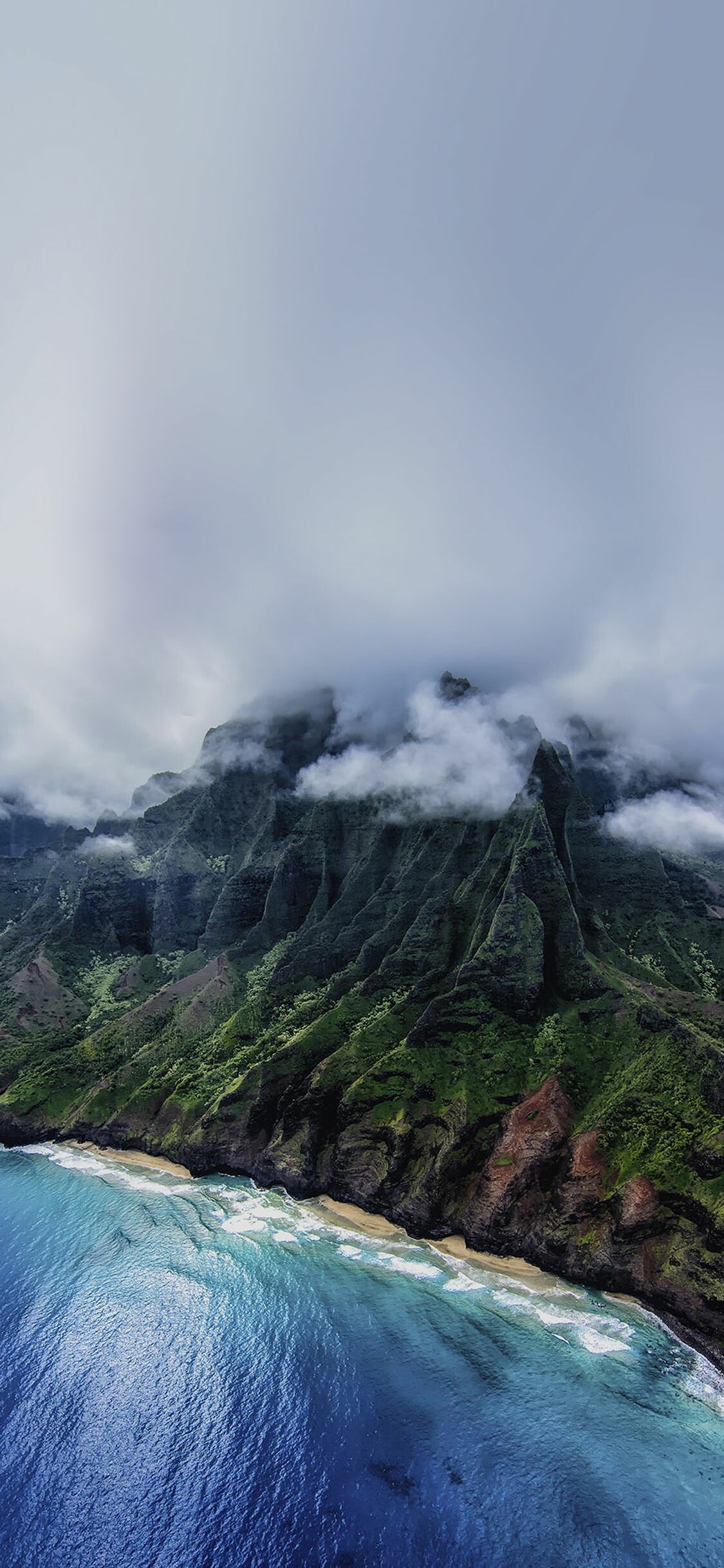 Island mountain, Nature's wonders, Majestic landscapes, Tranquil beauty, 1130x2440 HD Phone