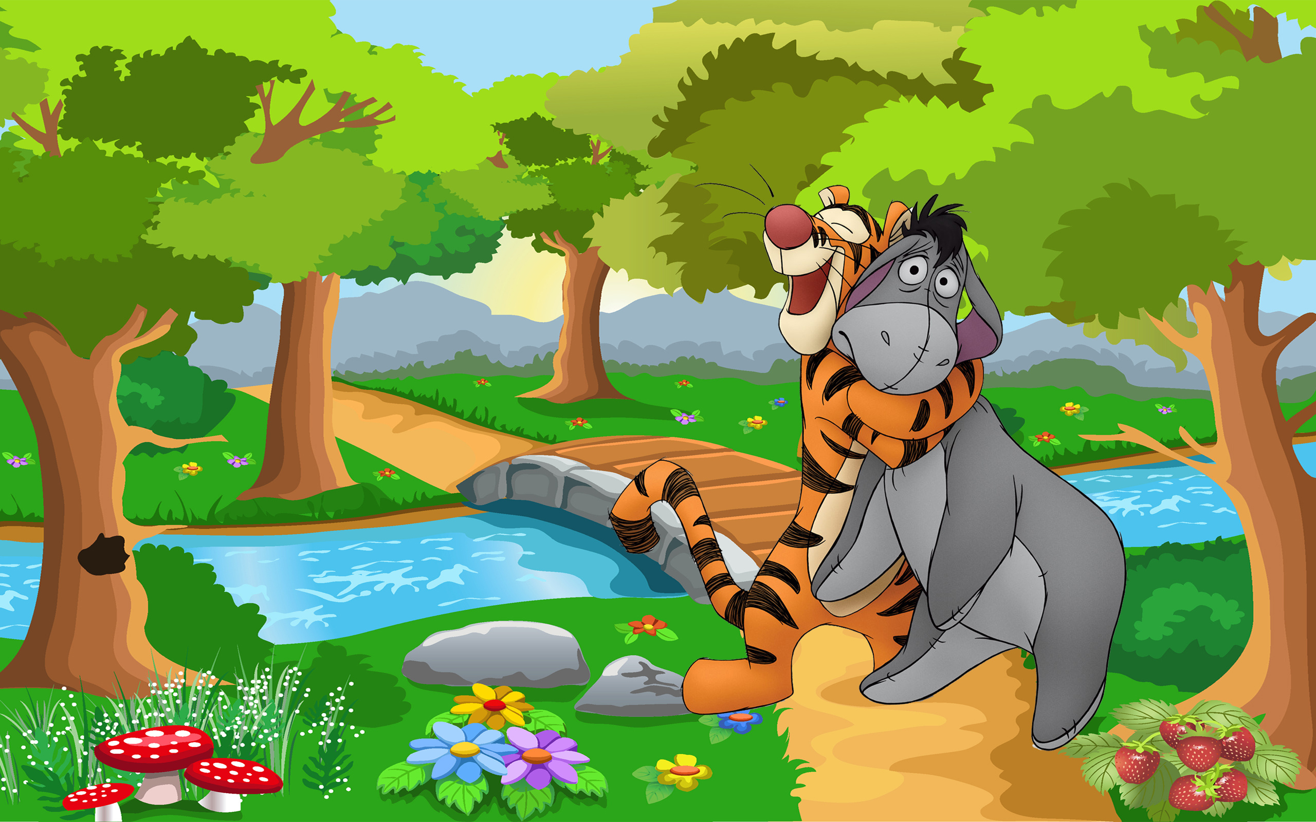 Tigger, Eeyore (Winnie-the-Pooh) Wallpaper, 2560x1600 HD Desktop