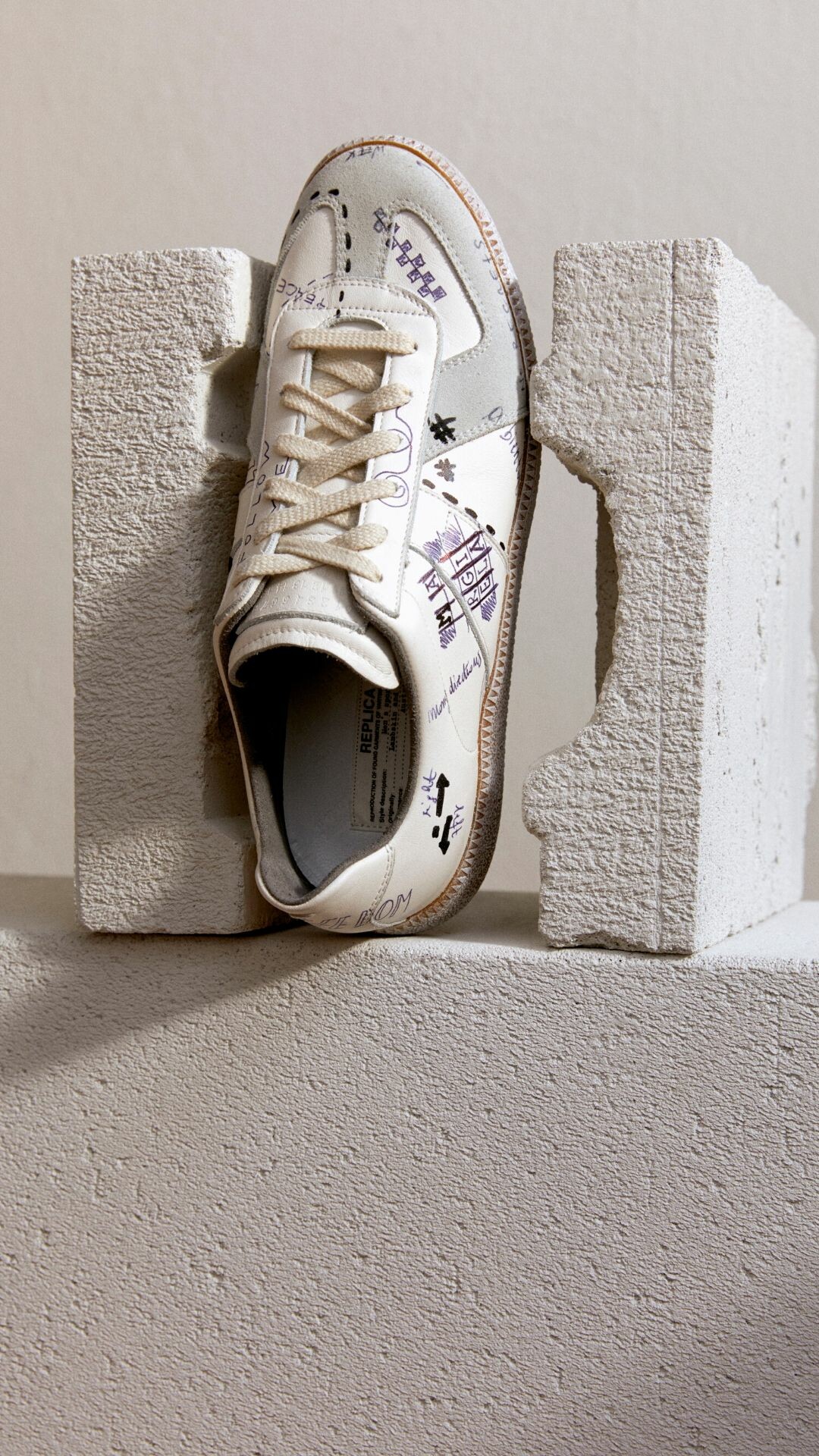 Maison Margiela, Vintage Replica trainers, Exclusive release, Esquire Middle East, 1080x1920 Full HD Phone