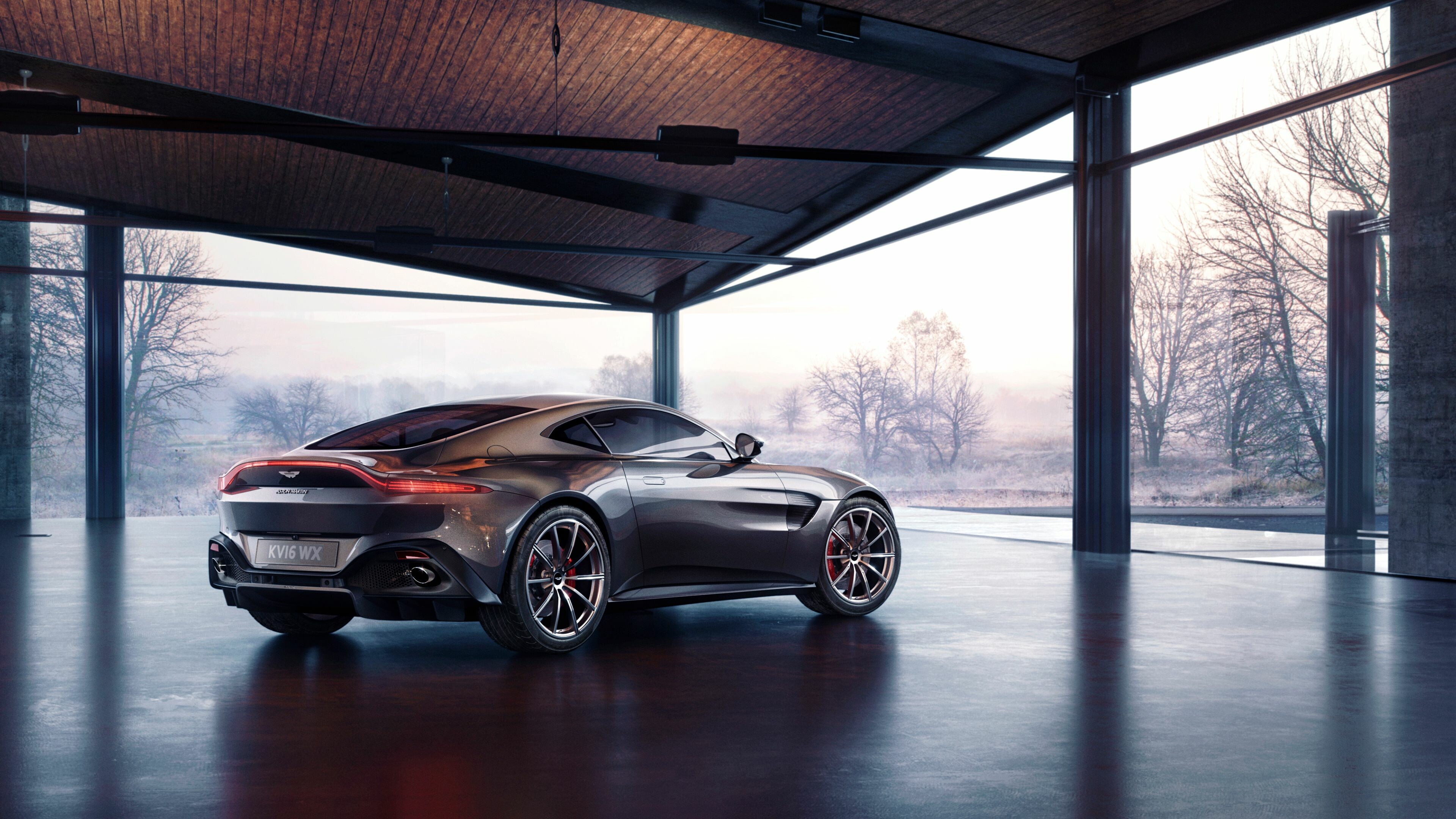 Aston Martin, Vantage, Stunning rear view, Timeless design, 3840x2160 4K Desktop