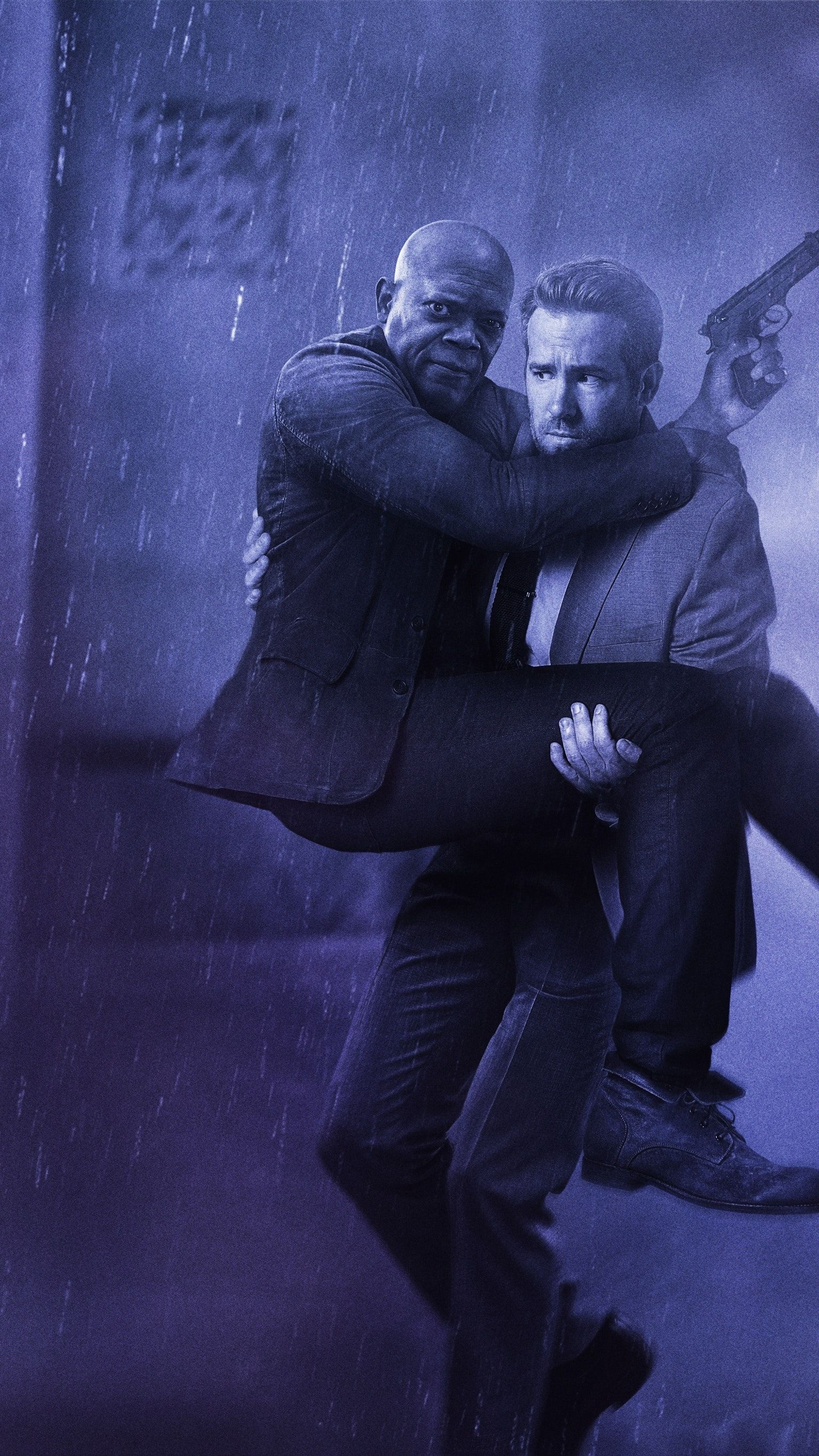 The Hitman's Bodyguard (2017), Phone wallpaper, Action-comedy film, Memorable visuals, 1540x2740 HD Phone